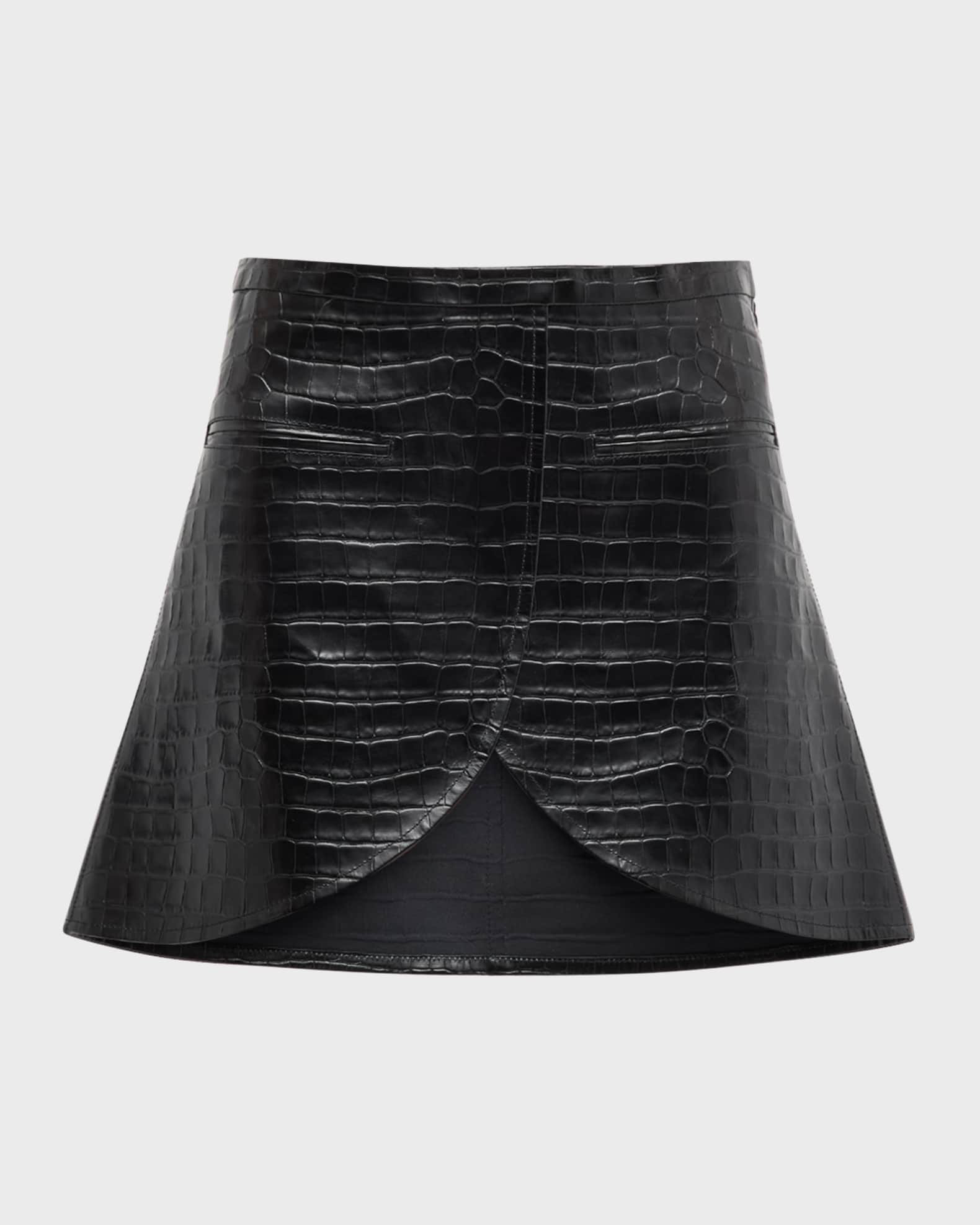 Courrèges Reedition vinyl mini skirt - Green