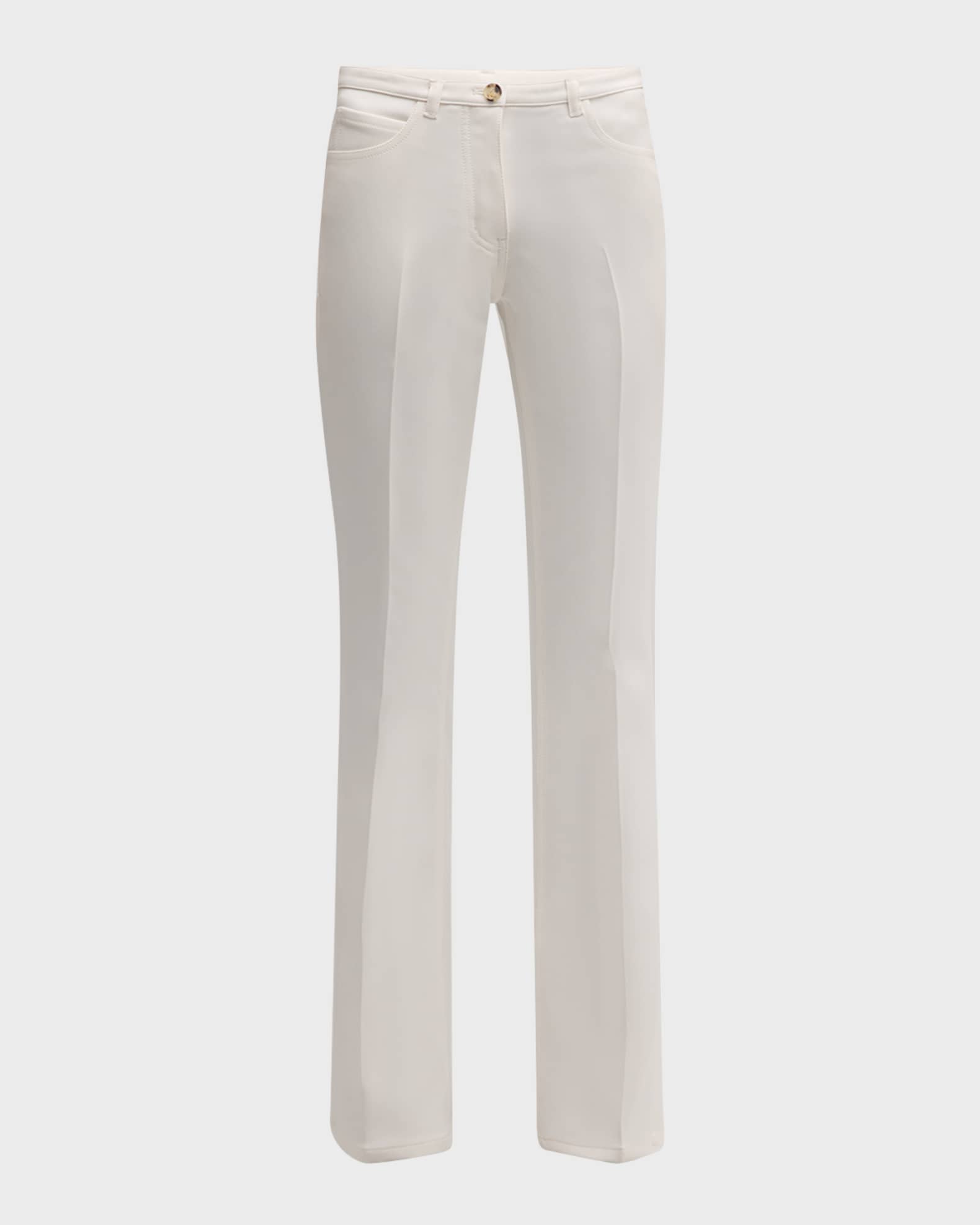 Relaxed Twill Bootcut Pants