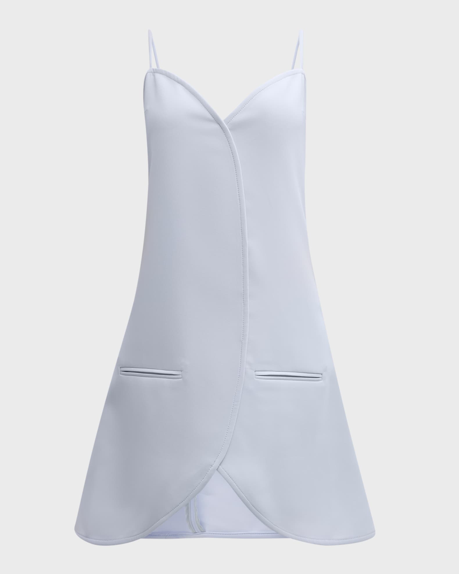 Courrèges Ellipse asymmetric miniskirt - White