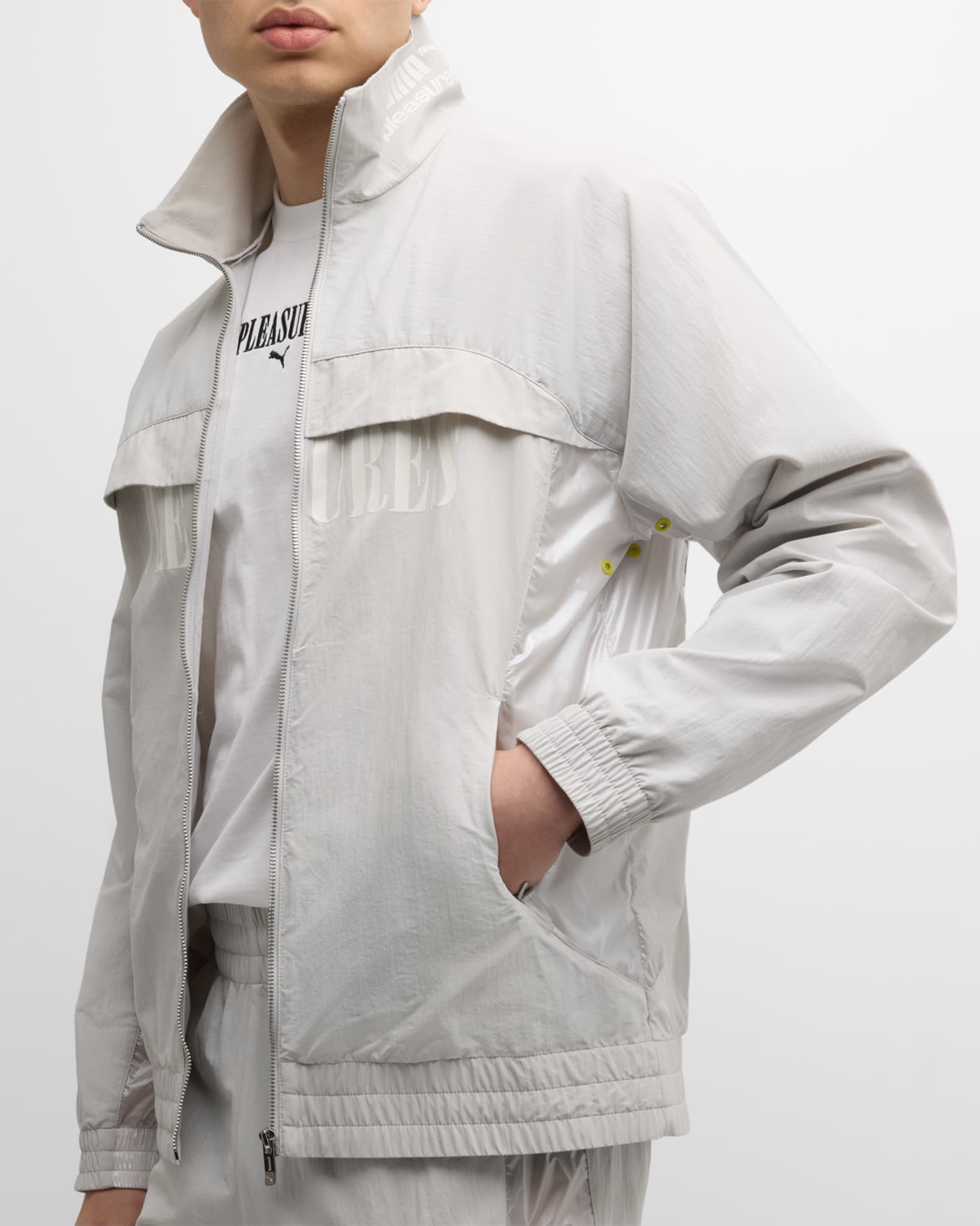Puma x Pleasures Men's Cellerator Track Jacket | Neiman Marcus