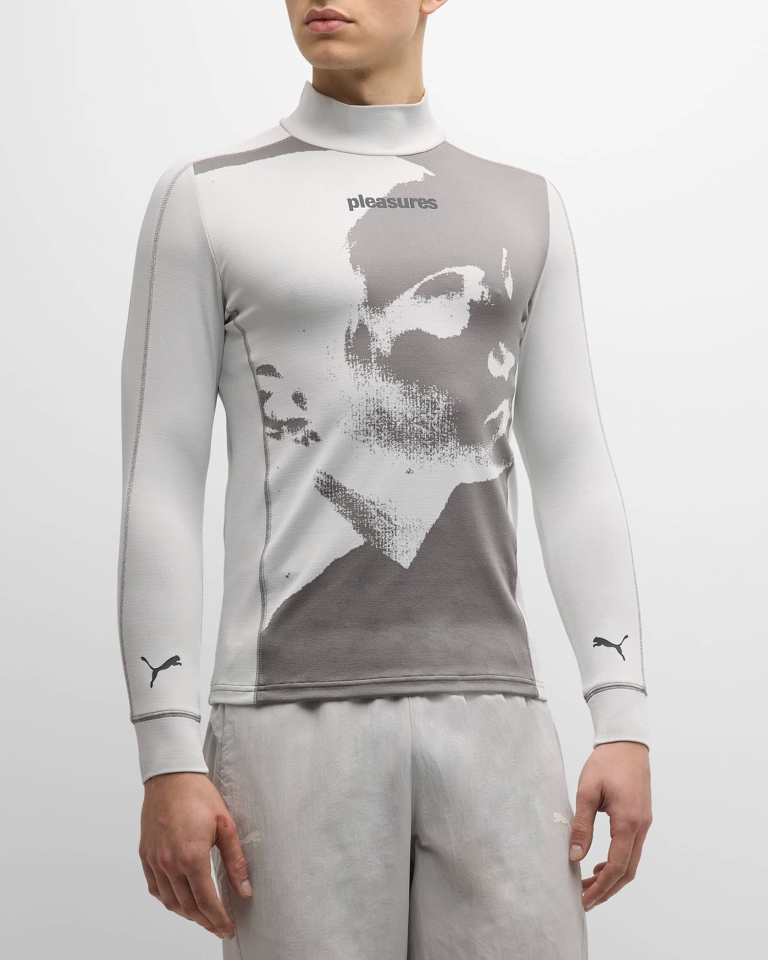 Puma x Pleasures Base Layer Turtleneck Shirt | Neiman Marcus