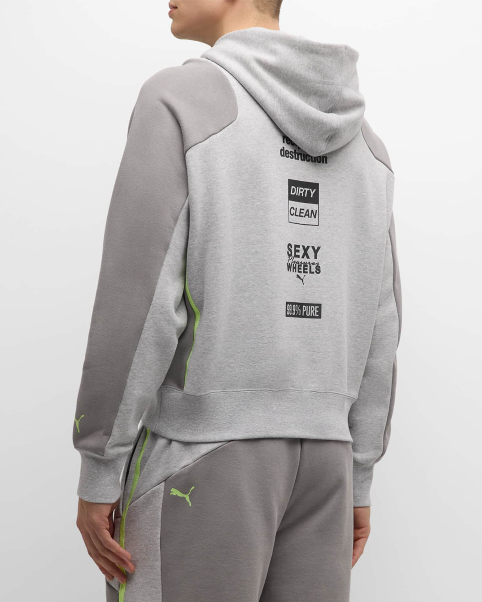 Puma neon hoodie clearance