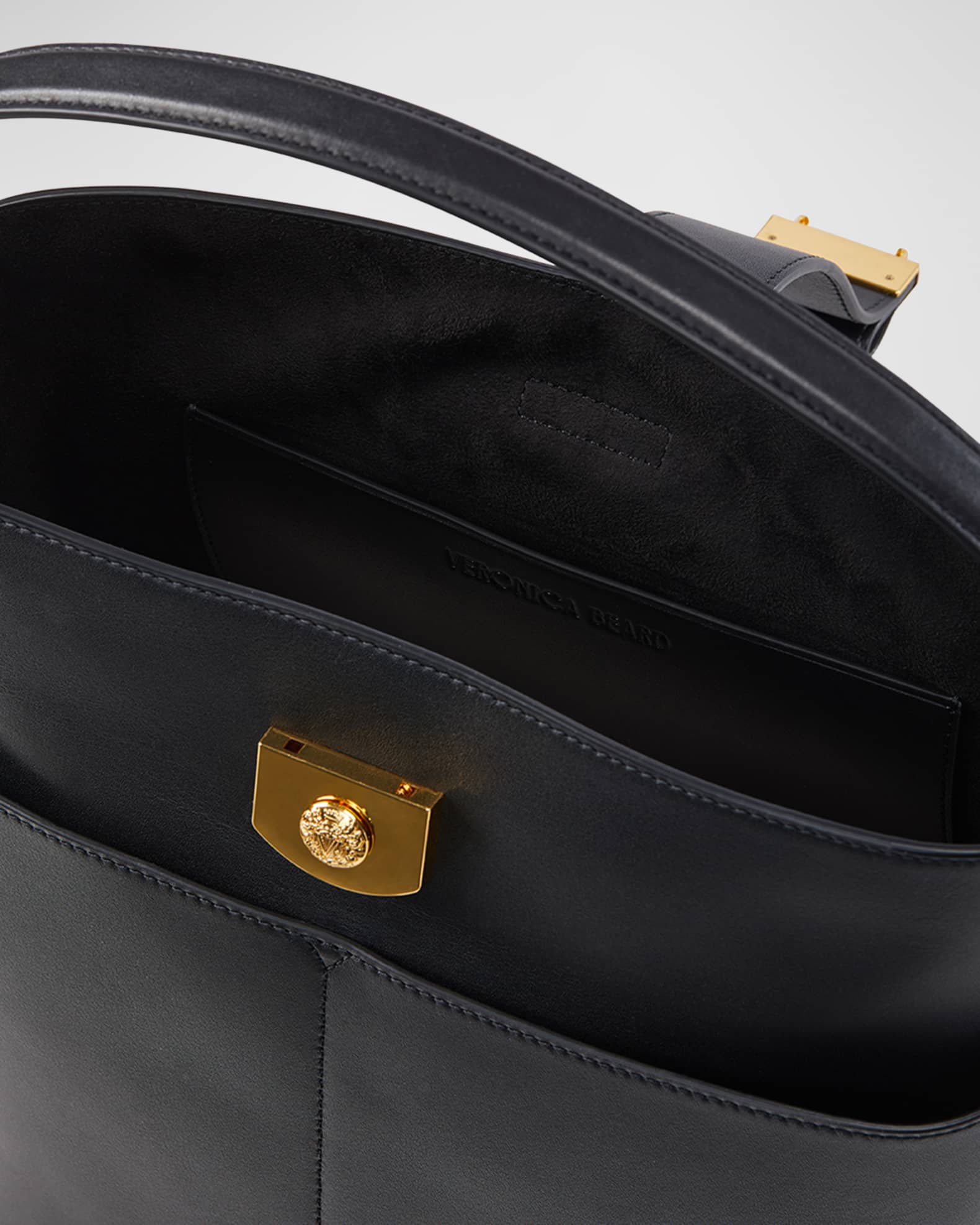Veronica Beard The Crest Lock Bucket Bag | Neiman Marcus