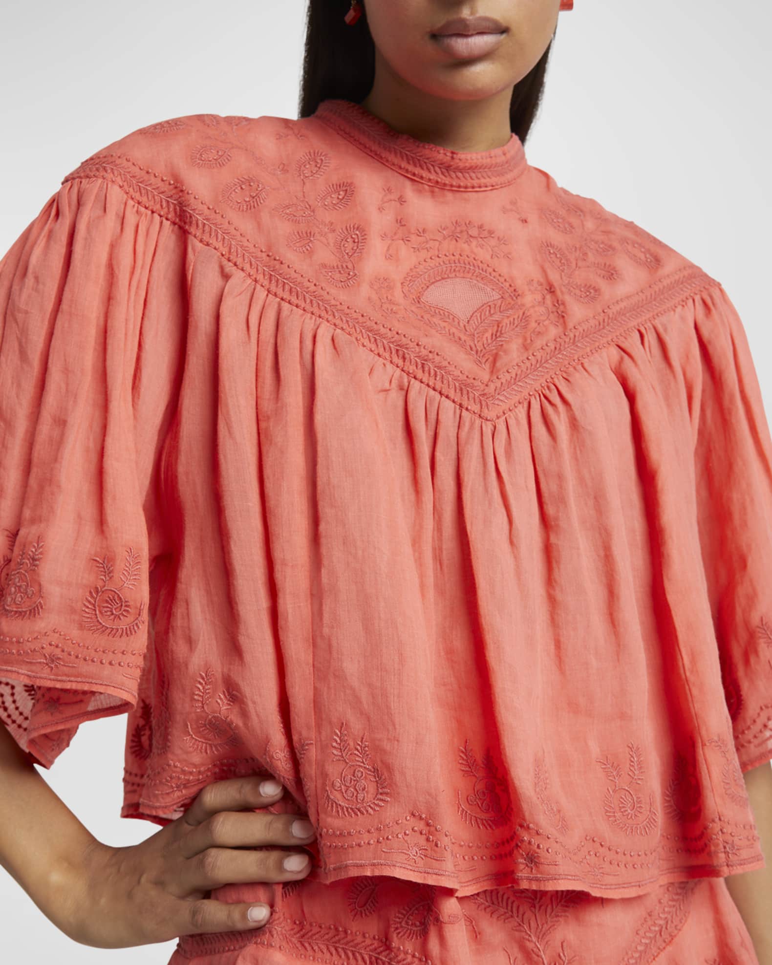 トップス Acka  embroidery frill blouse CL0088845EL.jpg