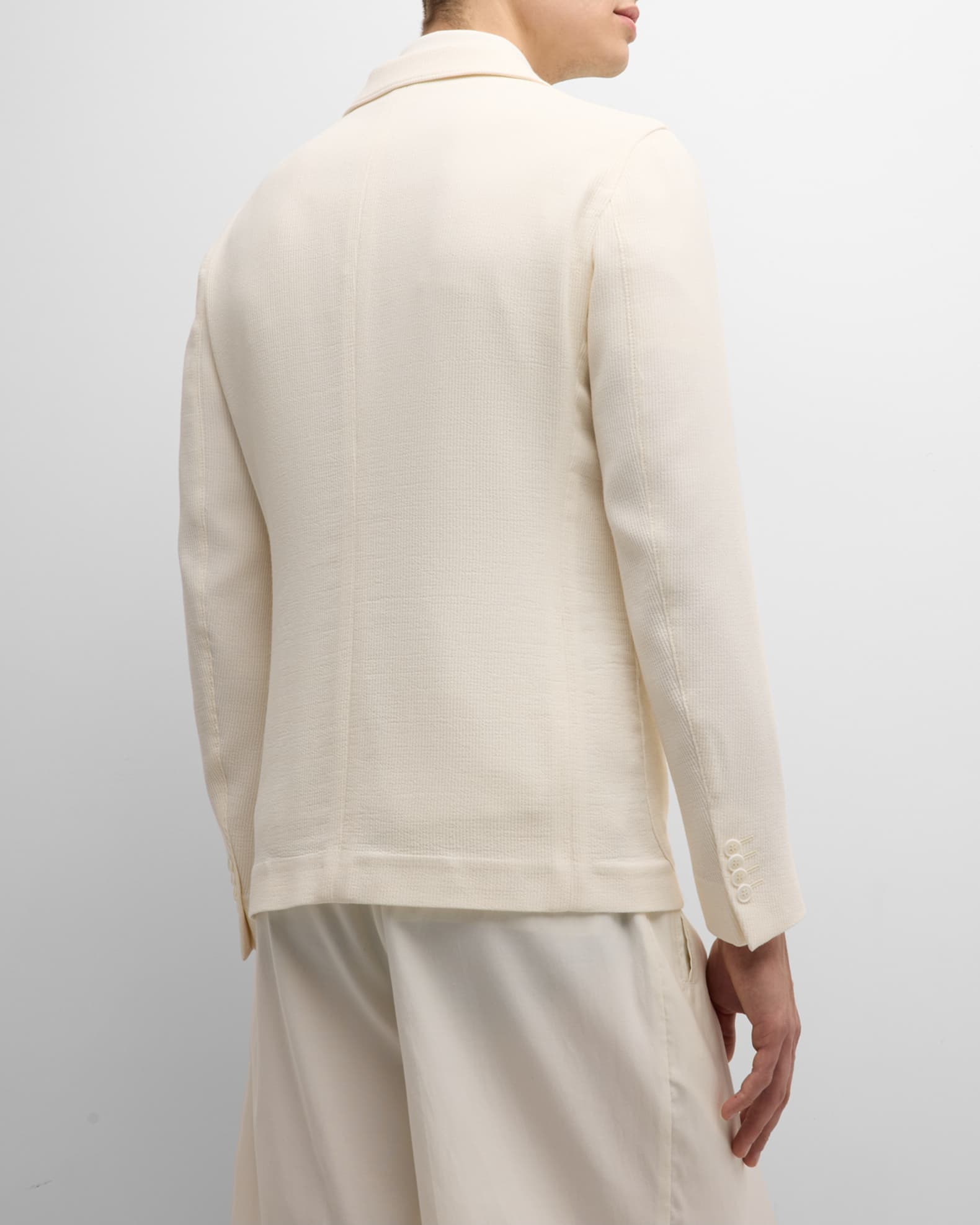 Giorgio Armani Men s Seersucker Suit Separate Jacket Neiman Marcus