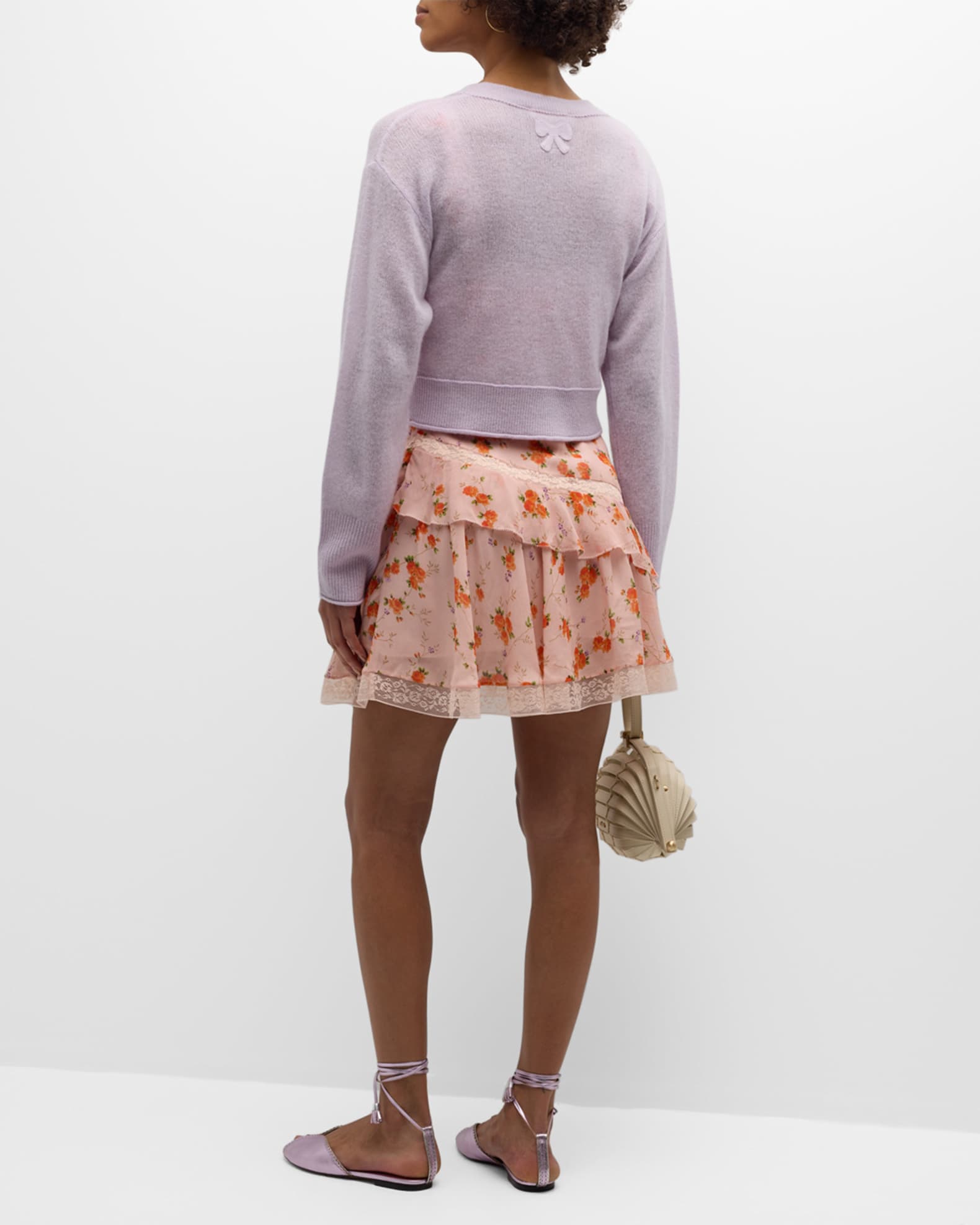 Shrunken V-Neck Cardigan