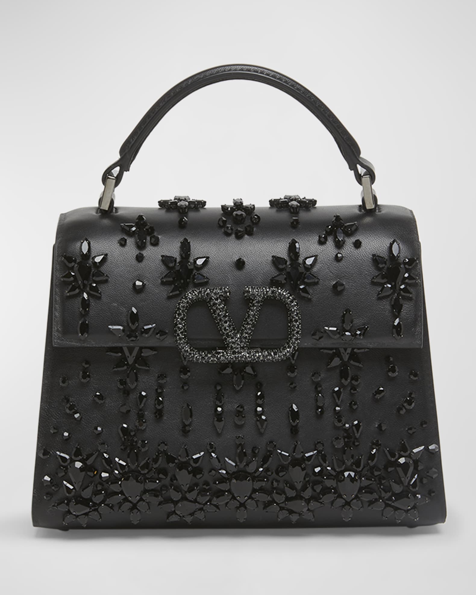 Vsling Mini Rhinestone Top Handle Bag