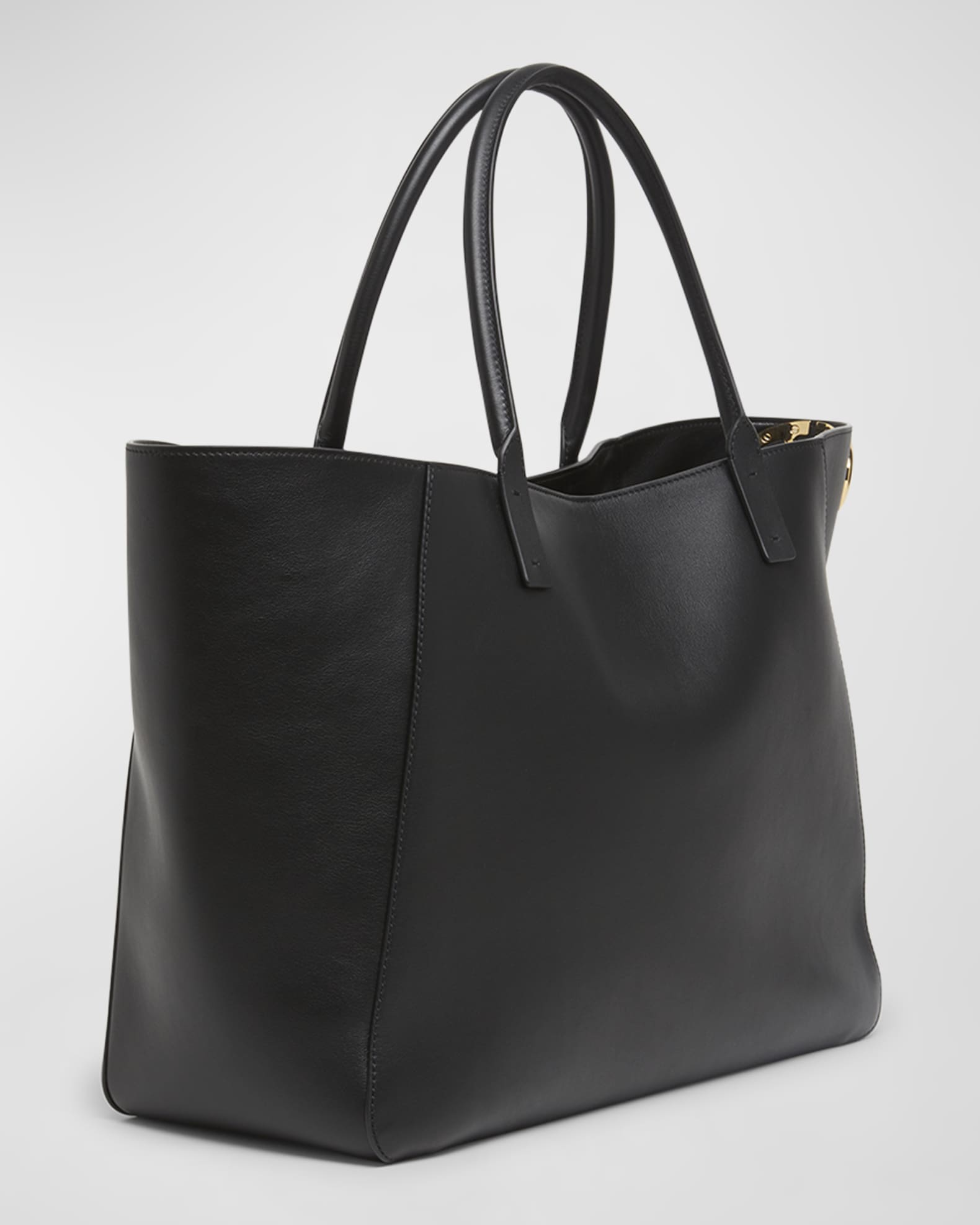 Large Calfskin Tote - Black main image 1