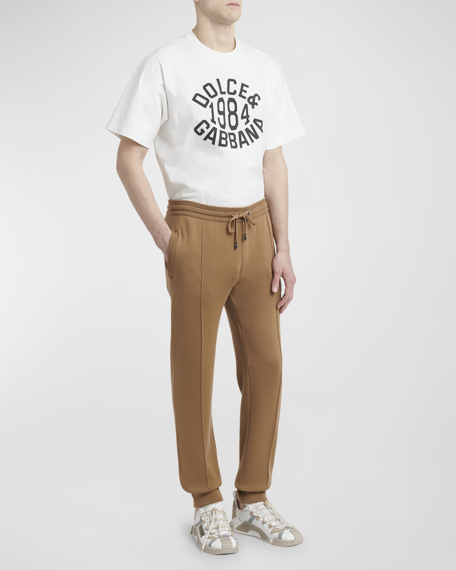 Dolce & Gabbana Multicolor Marble Print Jogger Men Sweatpants Pants