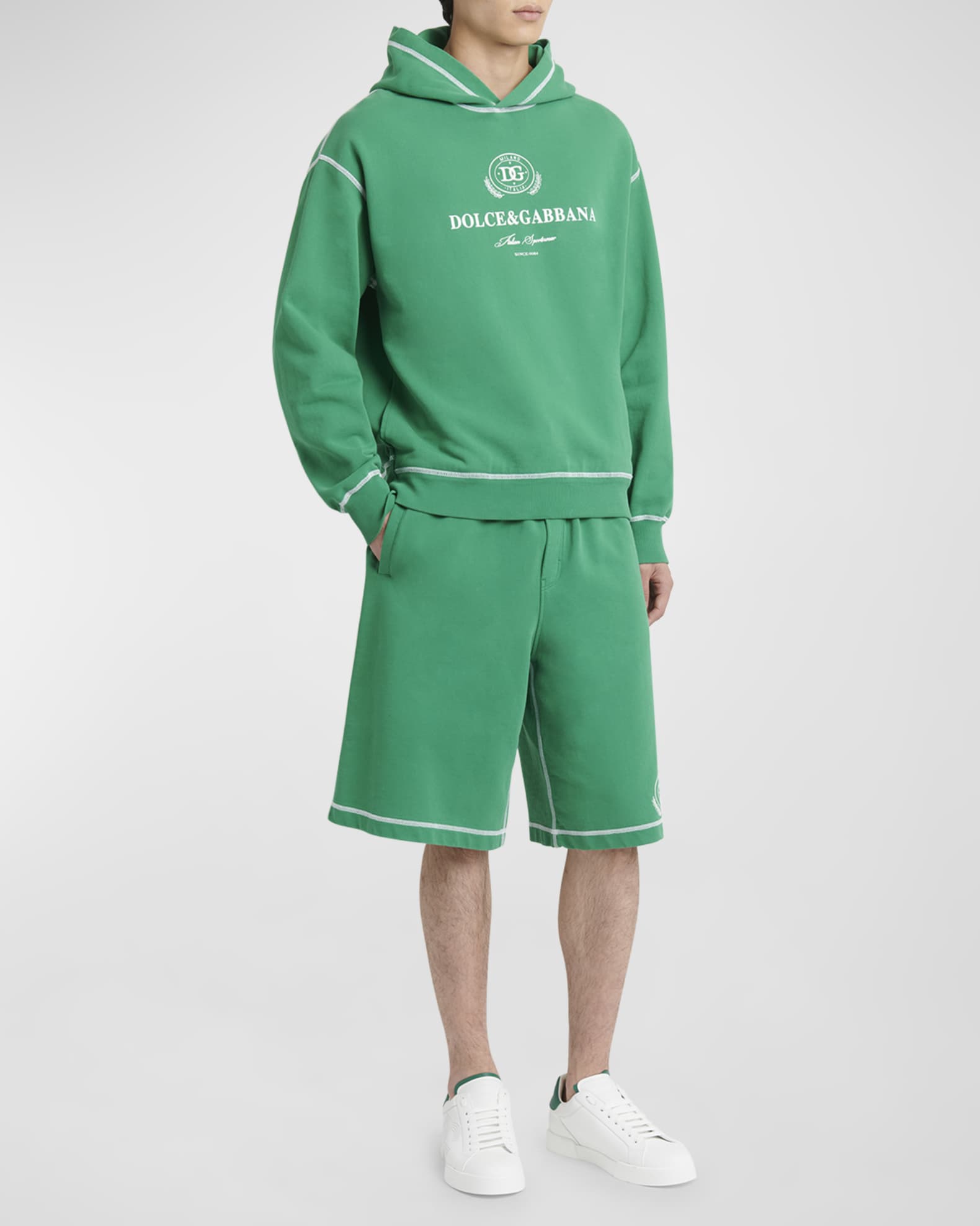 Men s Contrast Stitch Logo Hoodie