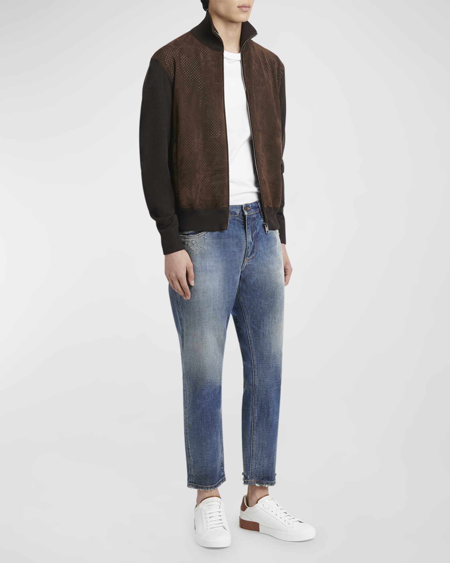 Men's Distressed Denim Jeans 1