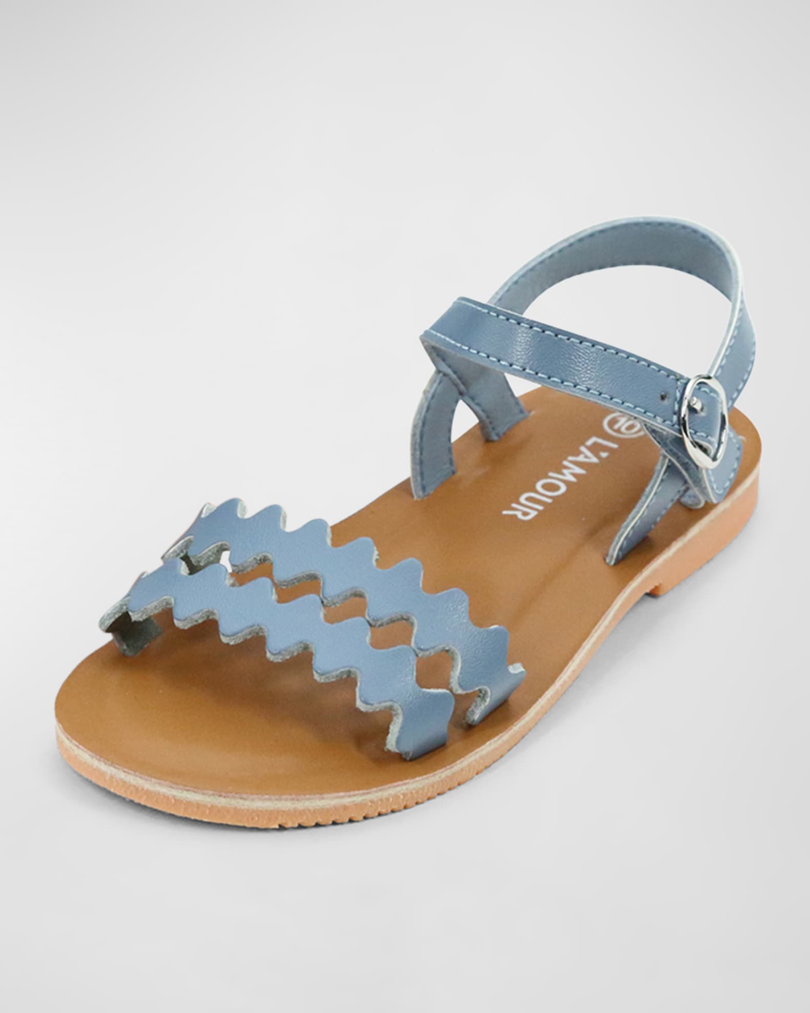 L'Amour Shoes Girl's Eden Scalloped Sandals, Baby/Toddler/Kids Neiman