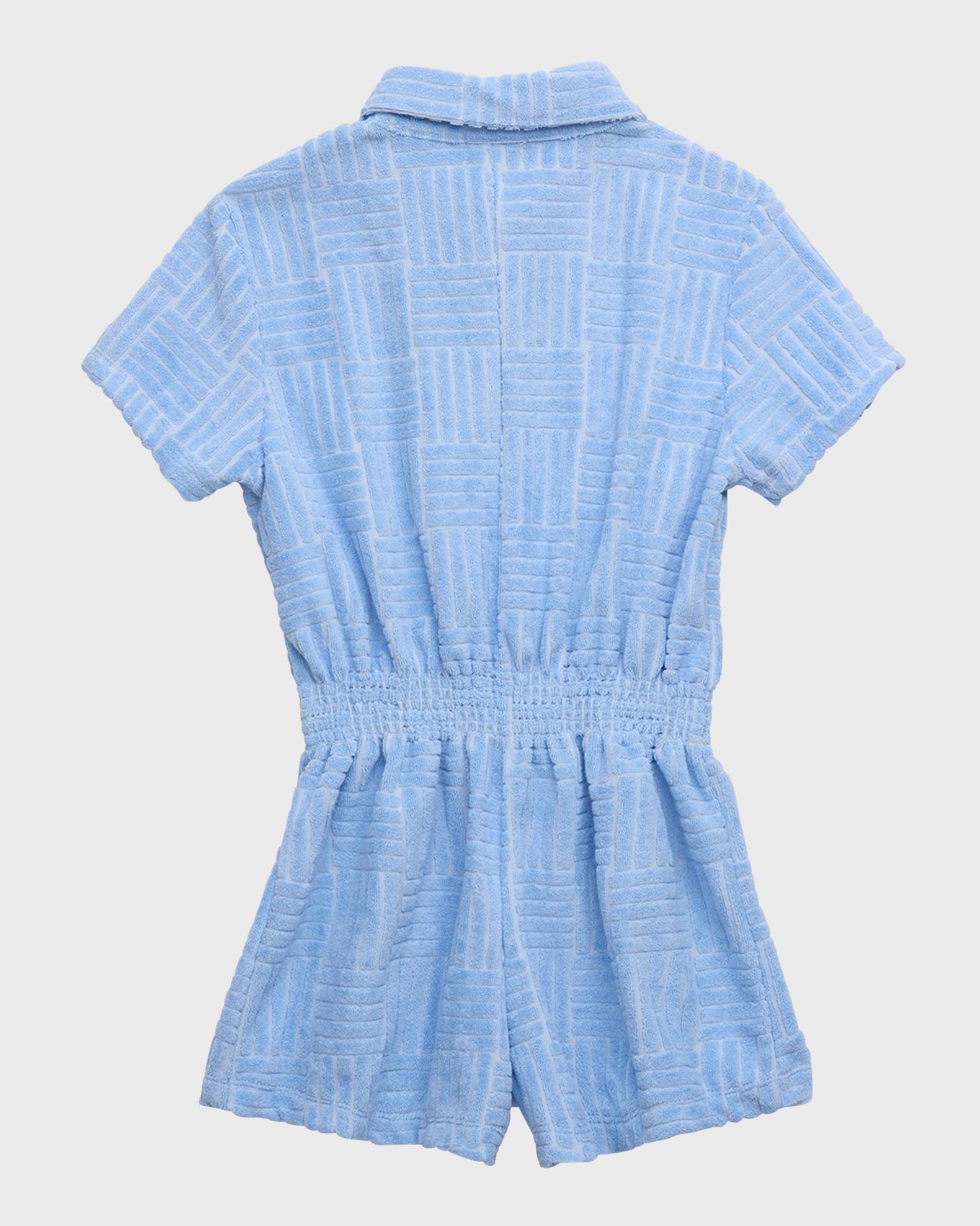 Boy's Terry Button-Front Romper | Neiman Marcus