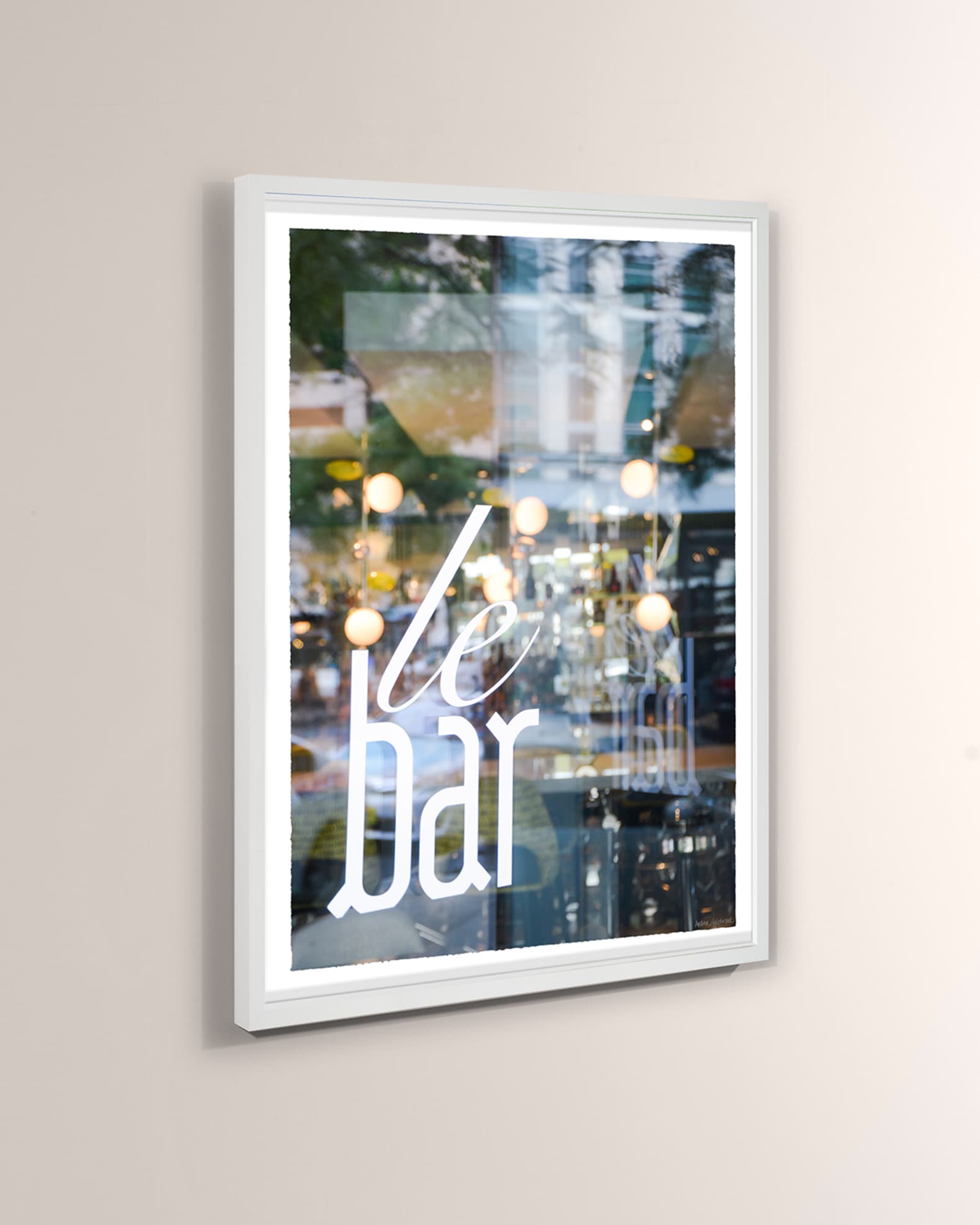"Chicago, Le Bar Window Reflection" Print  1