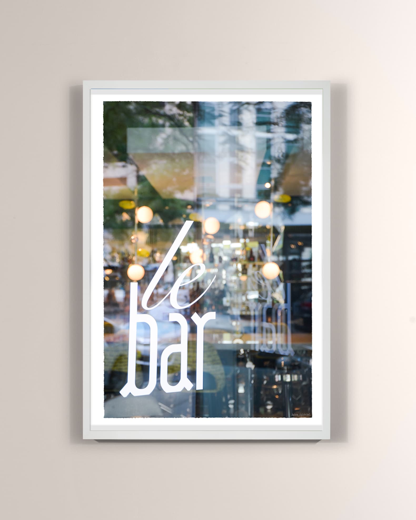 "Chicago, Le Bar Window Reflection" Print  0