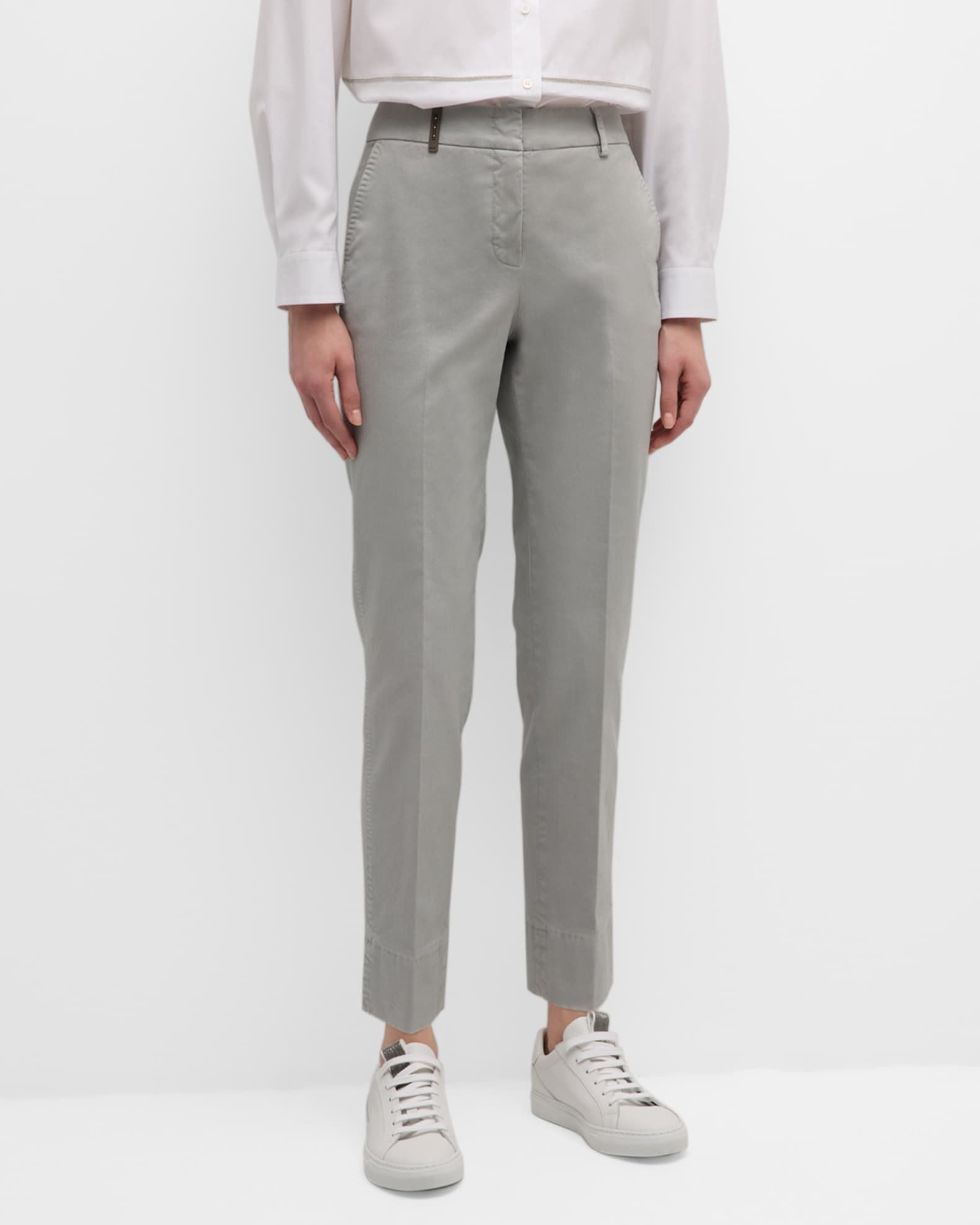 The Cropped Straight Leg Pants