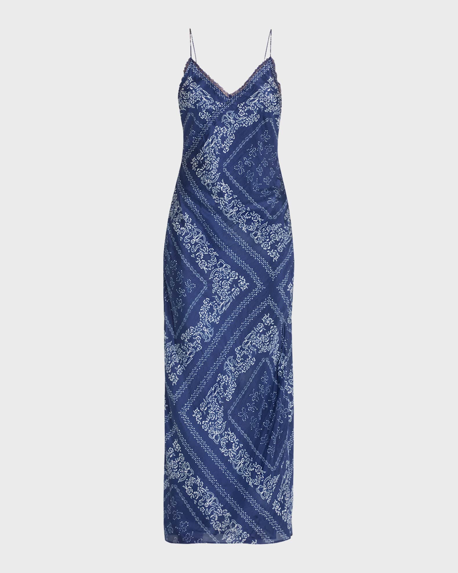 Cotton midi slip dress outlet