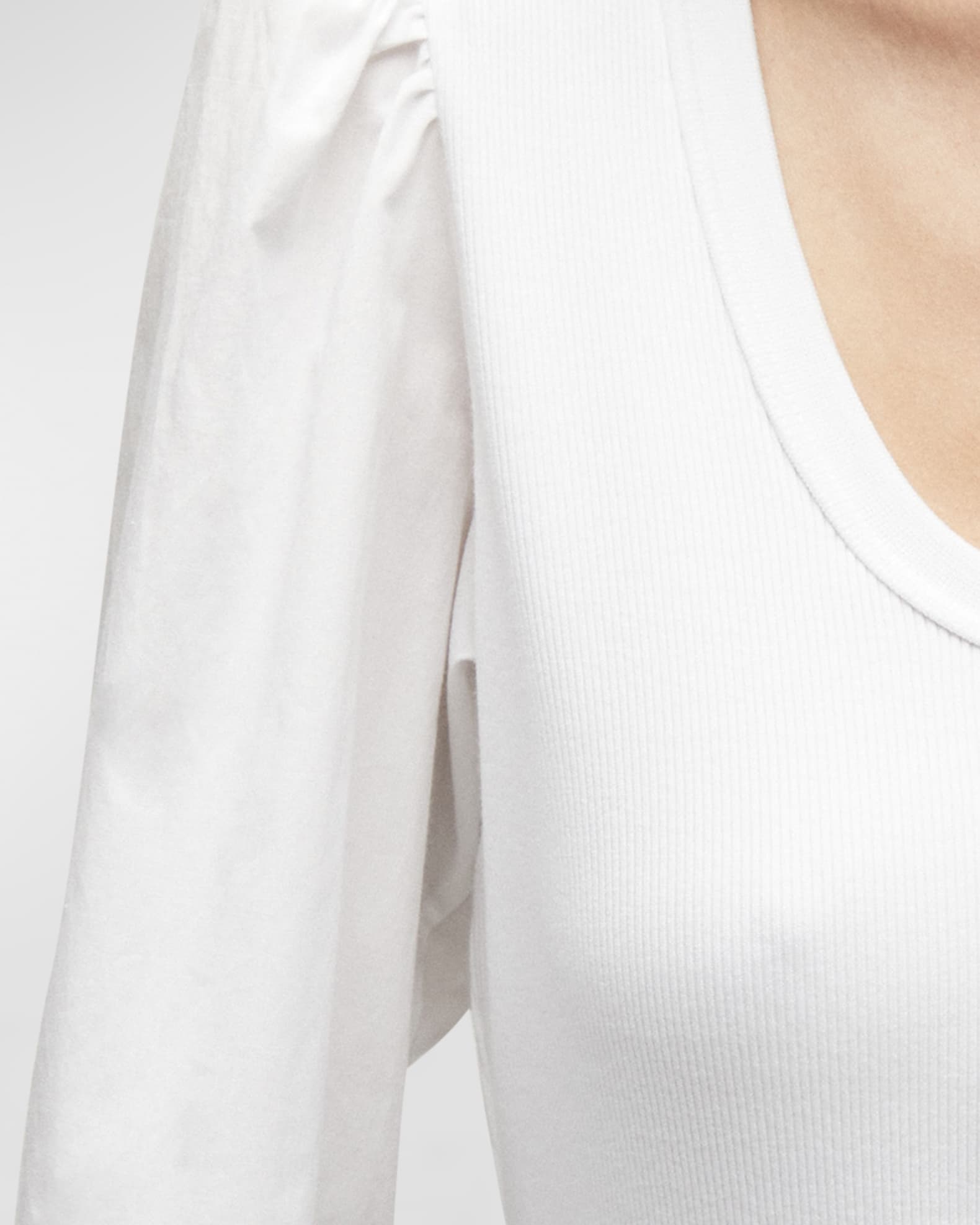 Veronica Puff Top Light Beige