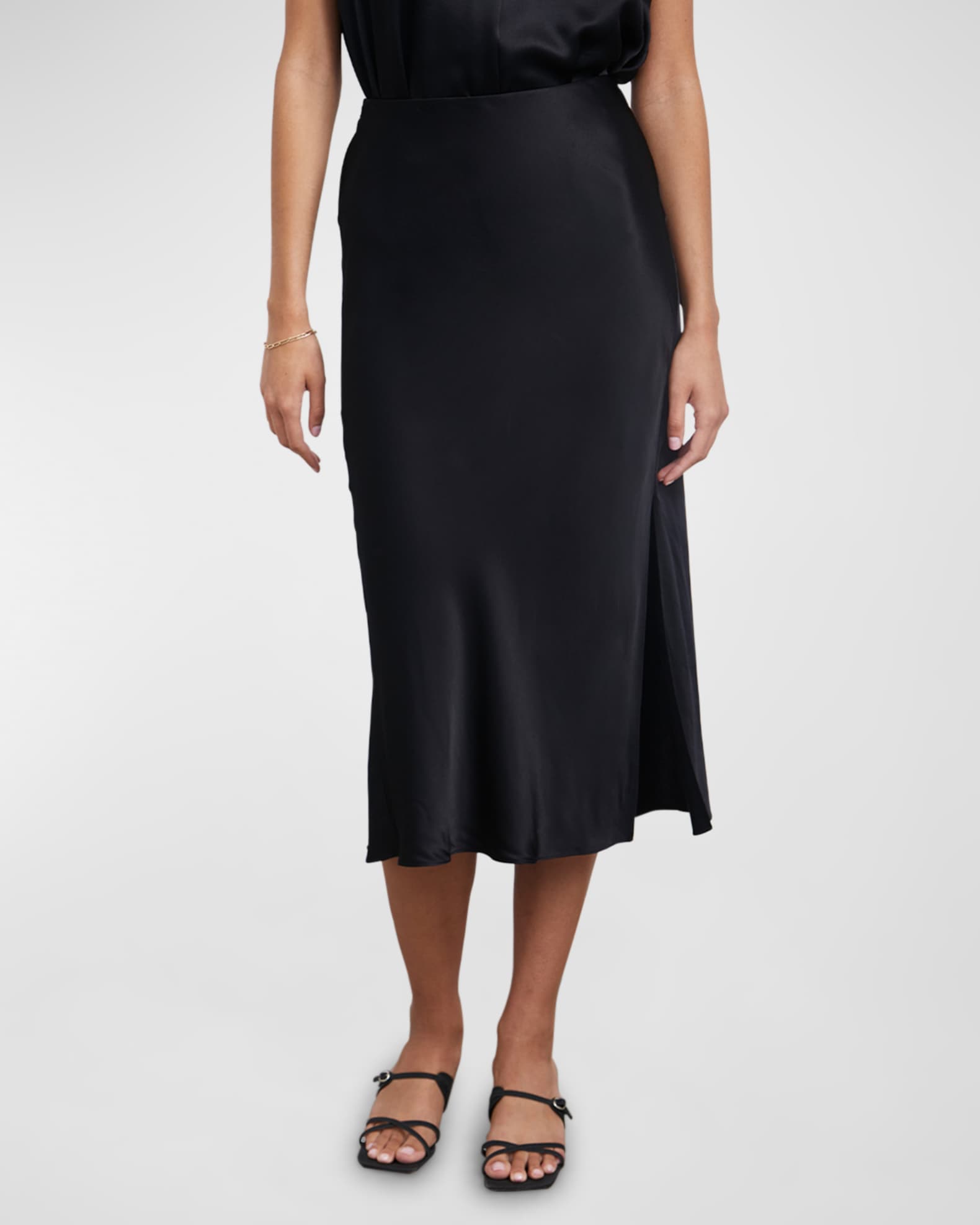 Satin midi skirt 9mm clearance