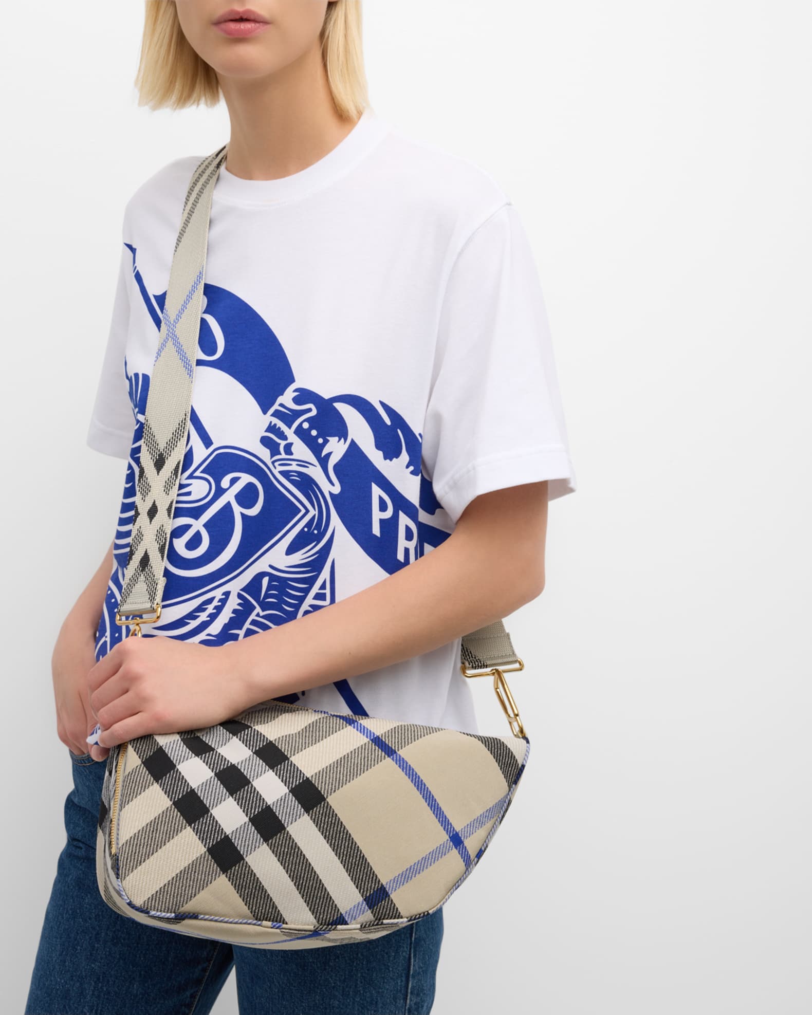 Burberry check crossbody bag online