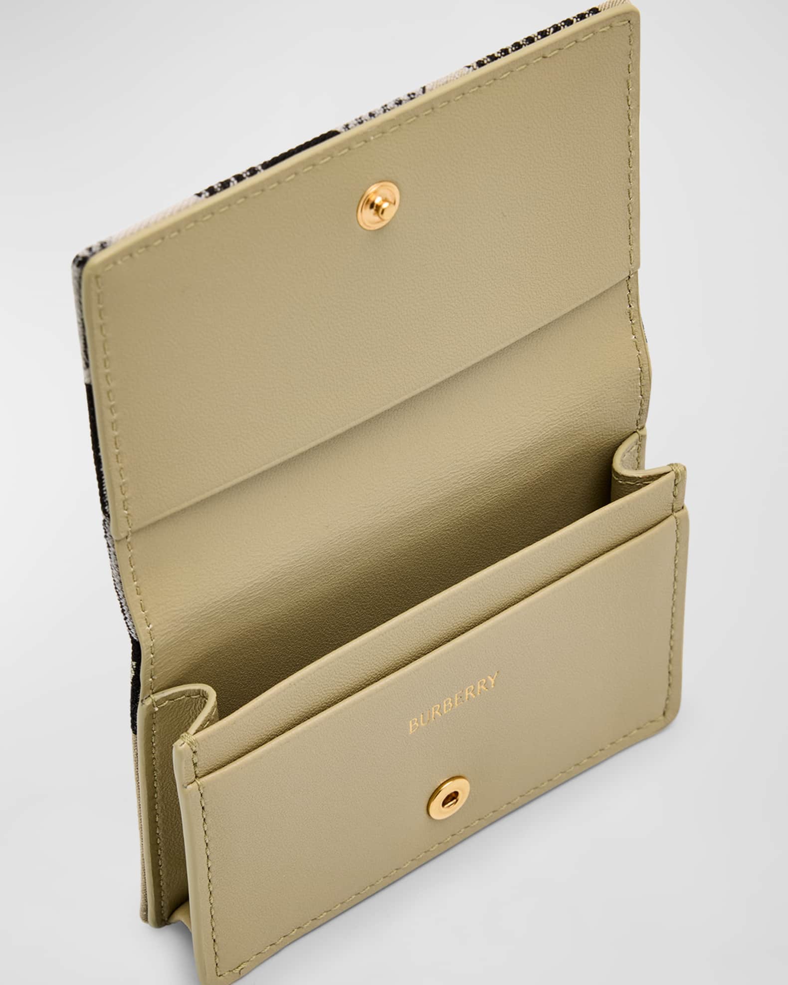 Burberry Bifold Check Leather Card Case | Neiman Marcus