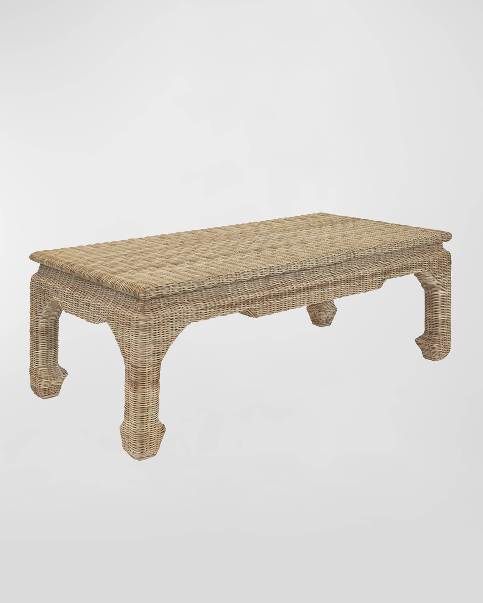 Worlds Away Guinevere Rattan Coffee Table | Neiman Marcus