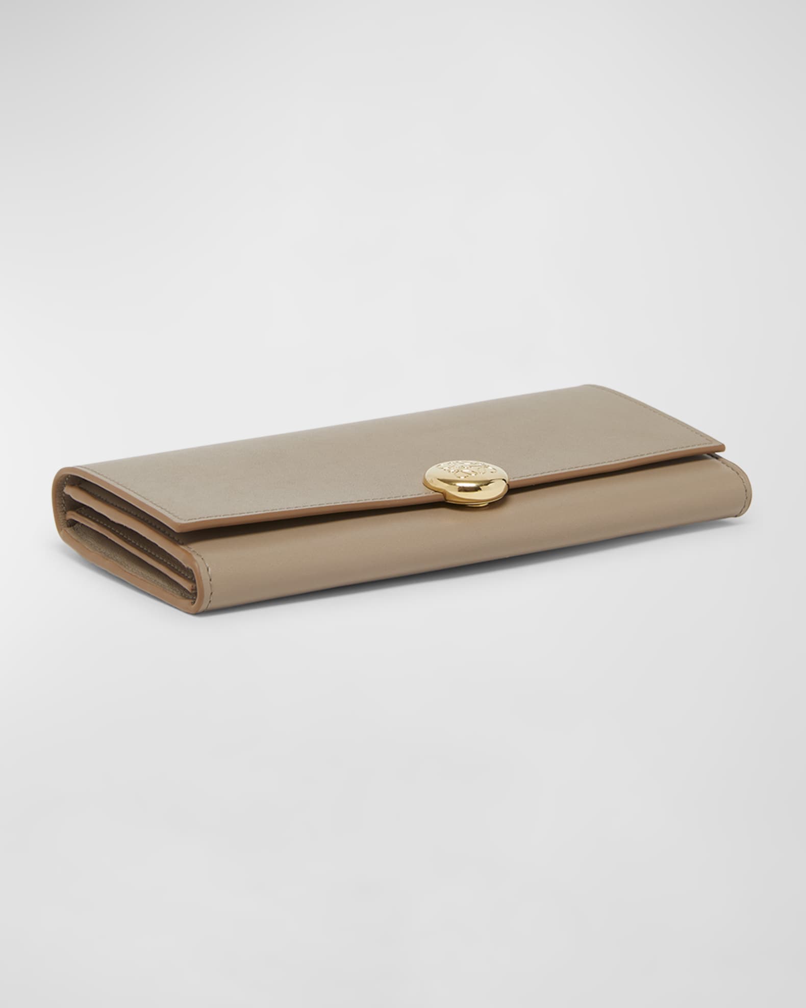 Loewe Pebble Leather Continental Wallet | Neiman Marcus