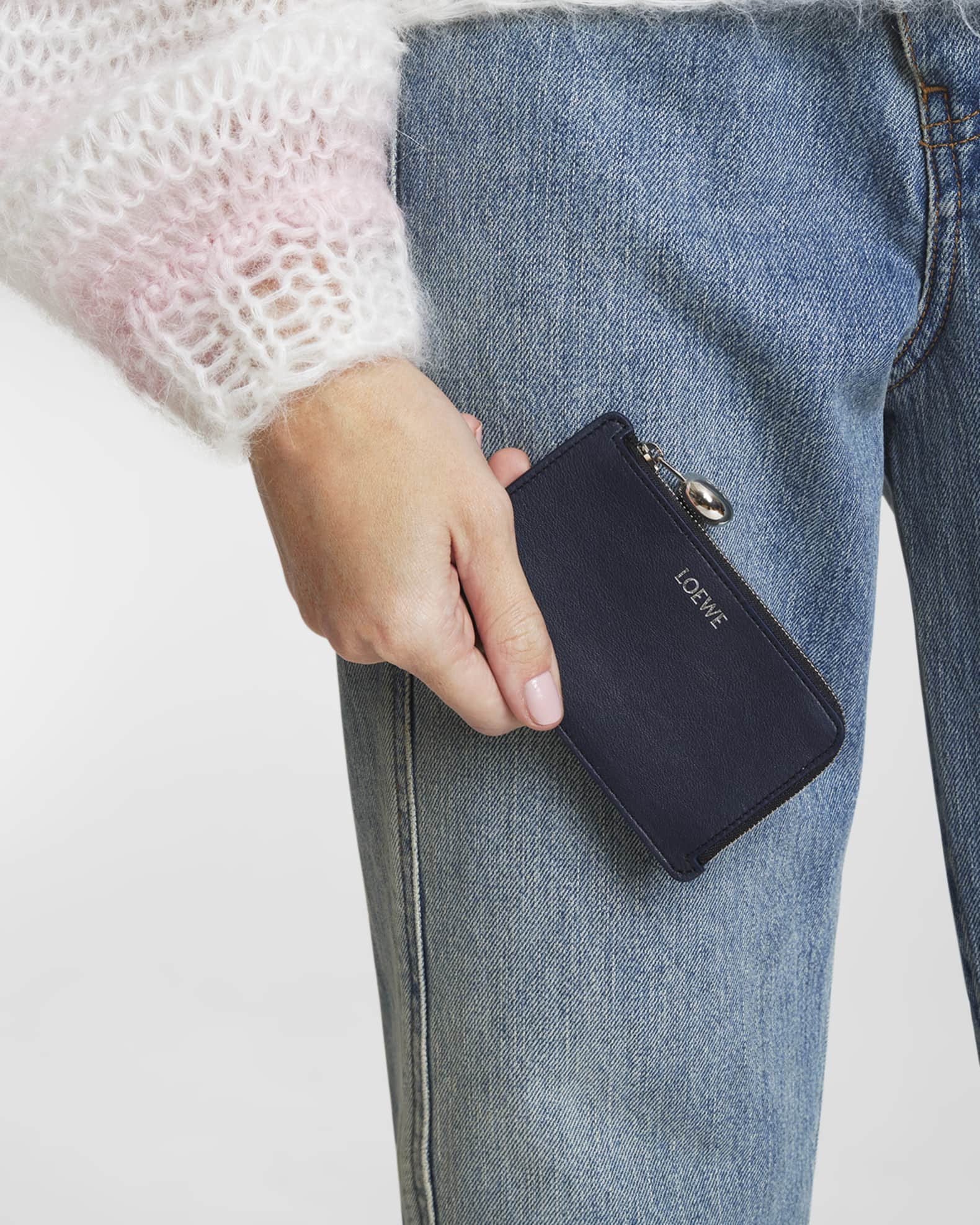 Loewe Pebble Zip Leather Card Holder | Neiman Marcus Loewe Pebble Zip Leather Card Holder | Neiman Marcus
