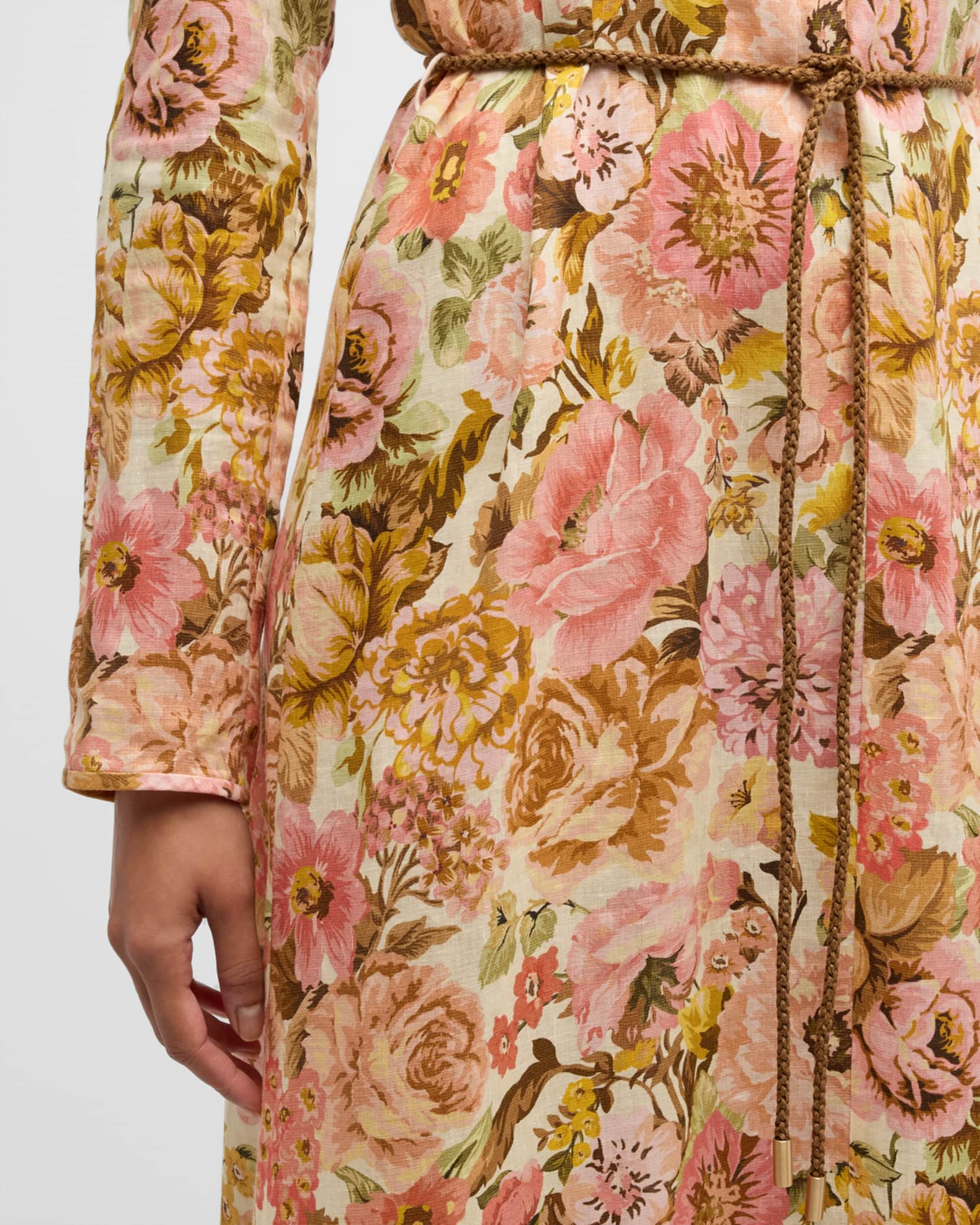 Zimmermann golden tiered dress cheap