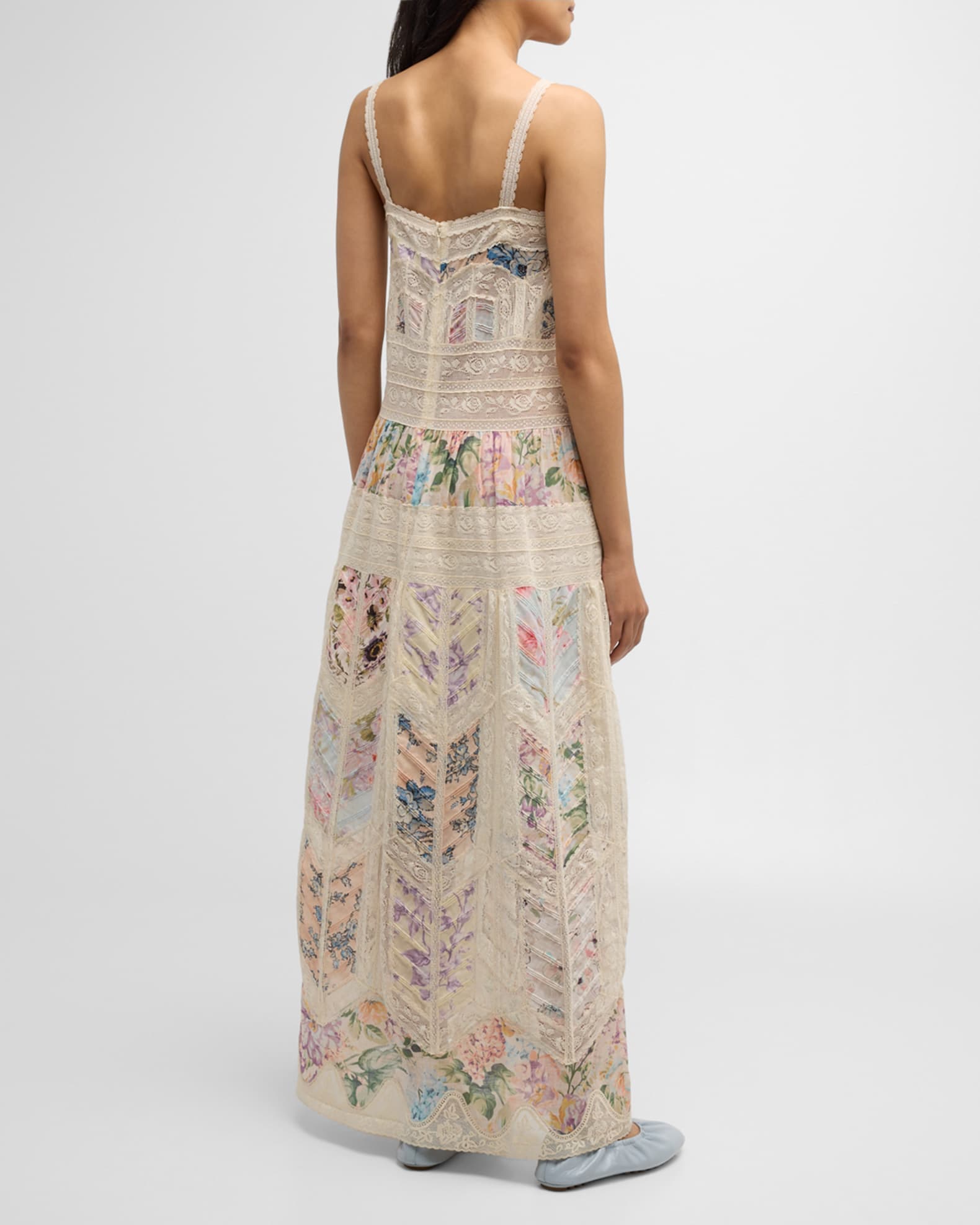 Halliday Lace Trim Slip Dress