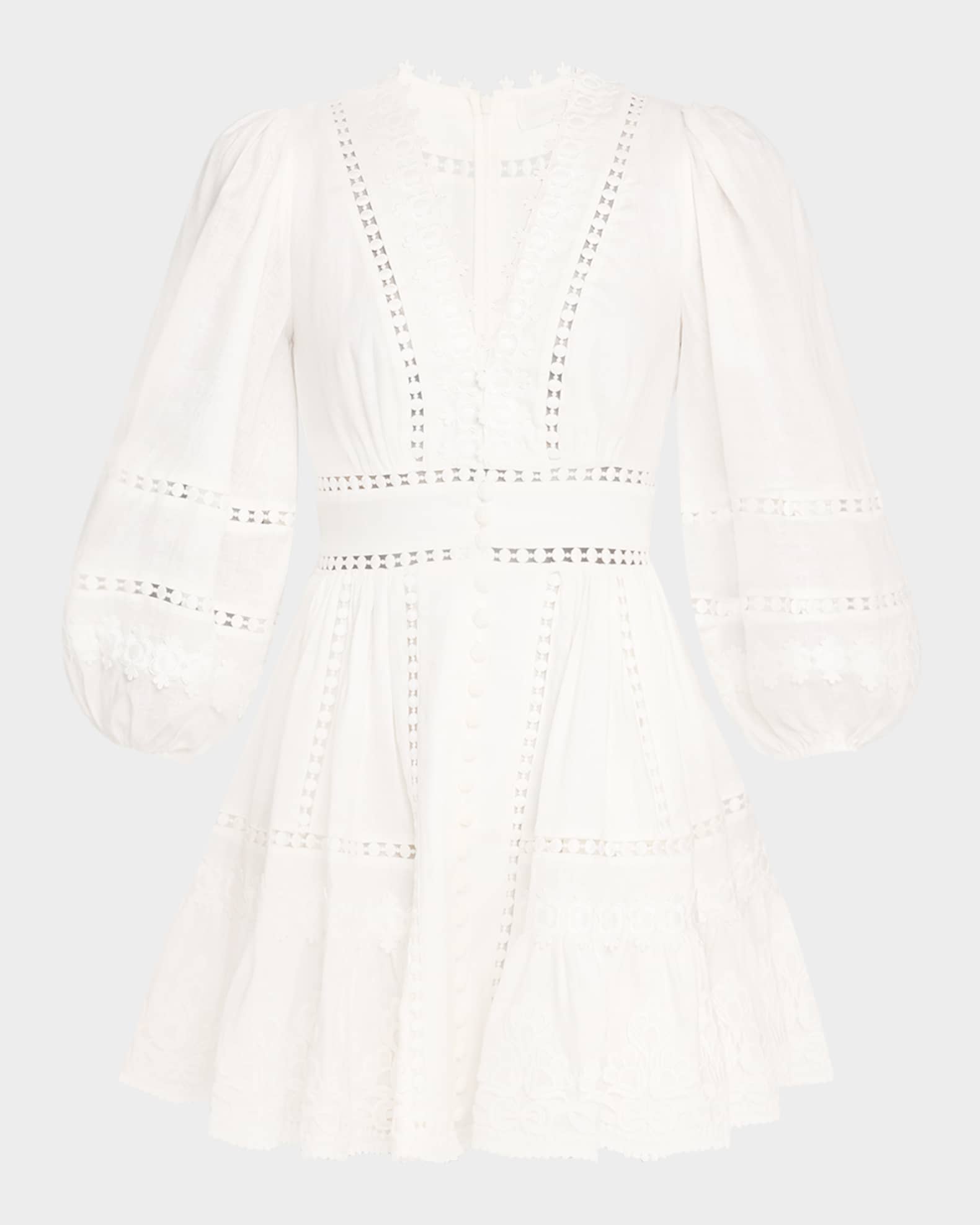 Pop Trimmed Mini Dress