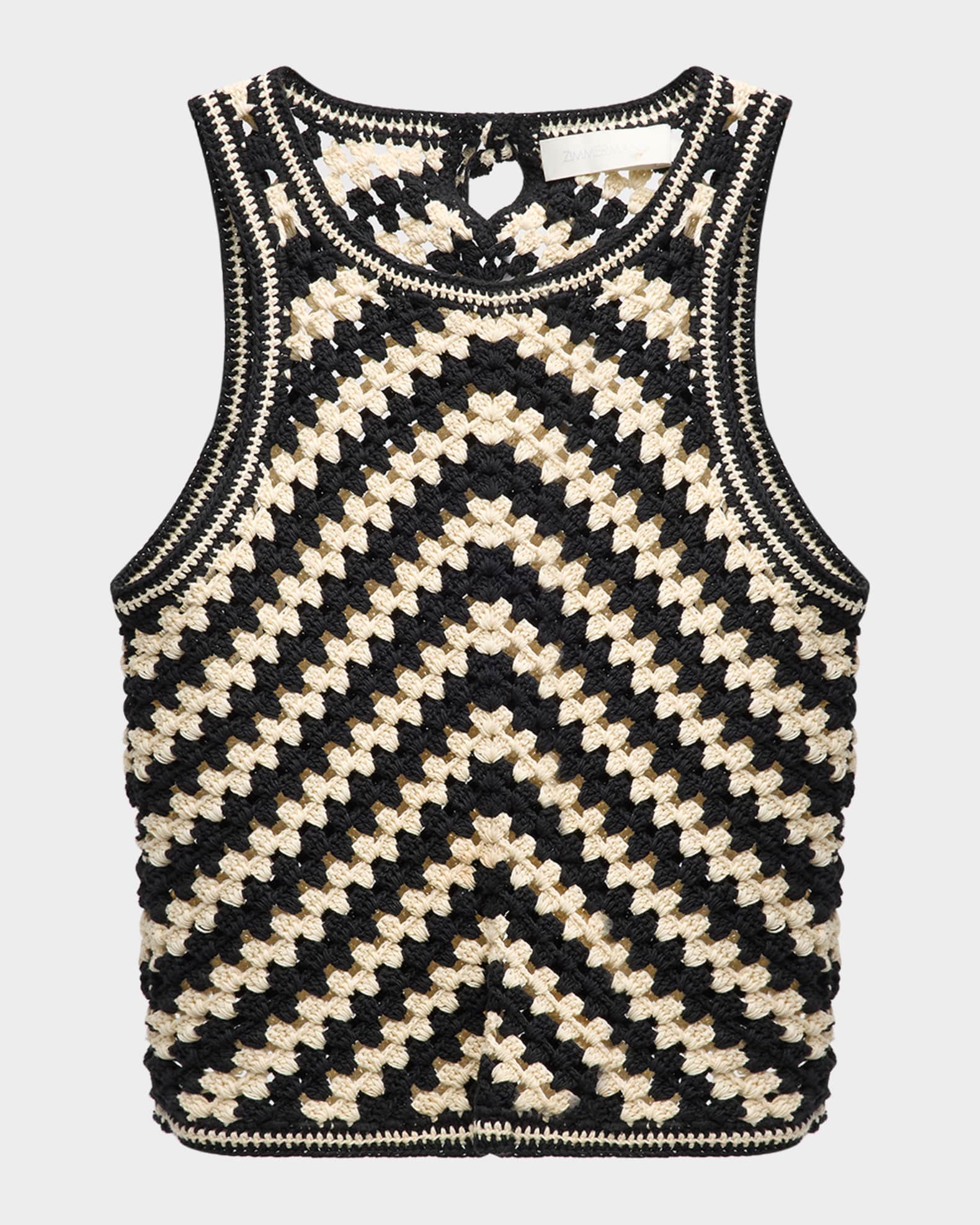 Zimmermann Halliday Hand-Crochet Tank Top
