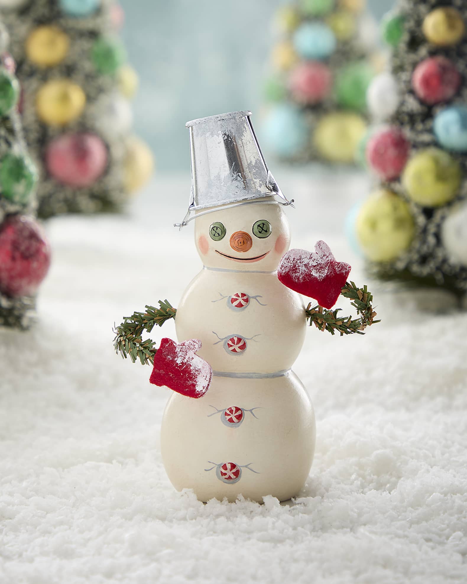 Vaillancourt Folk Art 2024 Snowman Figurine Neiman Marcus