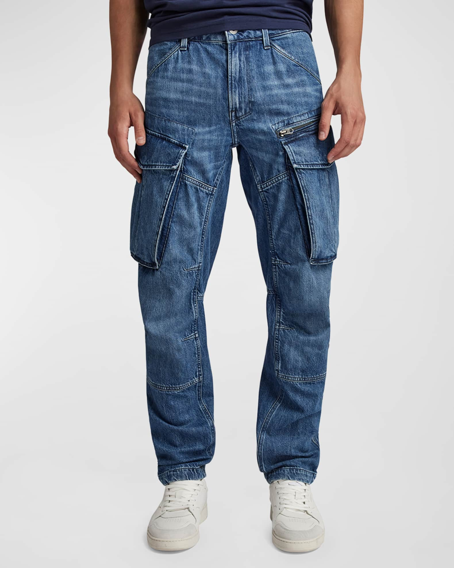 G-STAR RAW Men's Rovic Zip 3D Tapered Denim Cargo Pants | Neiman Marcus