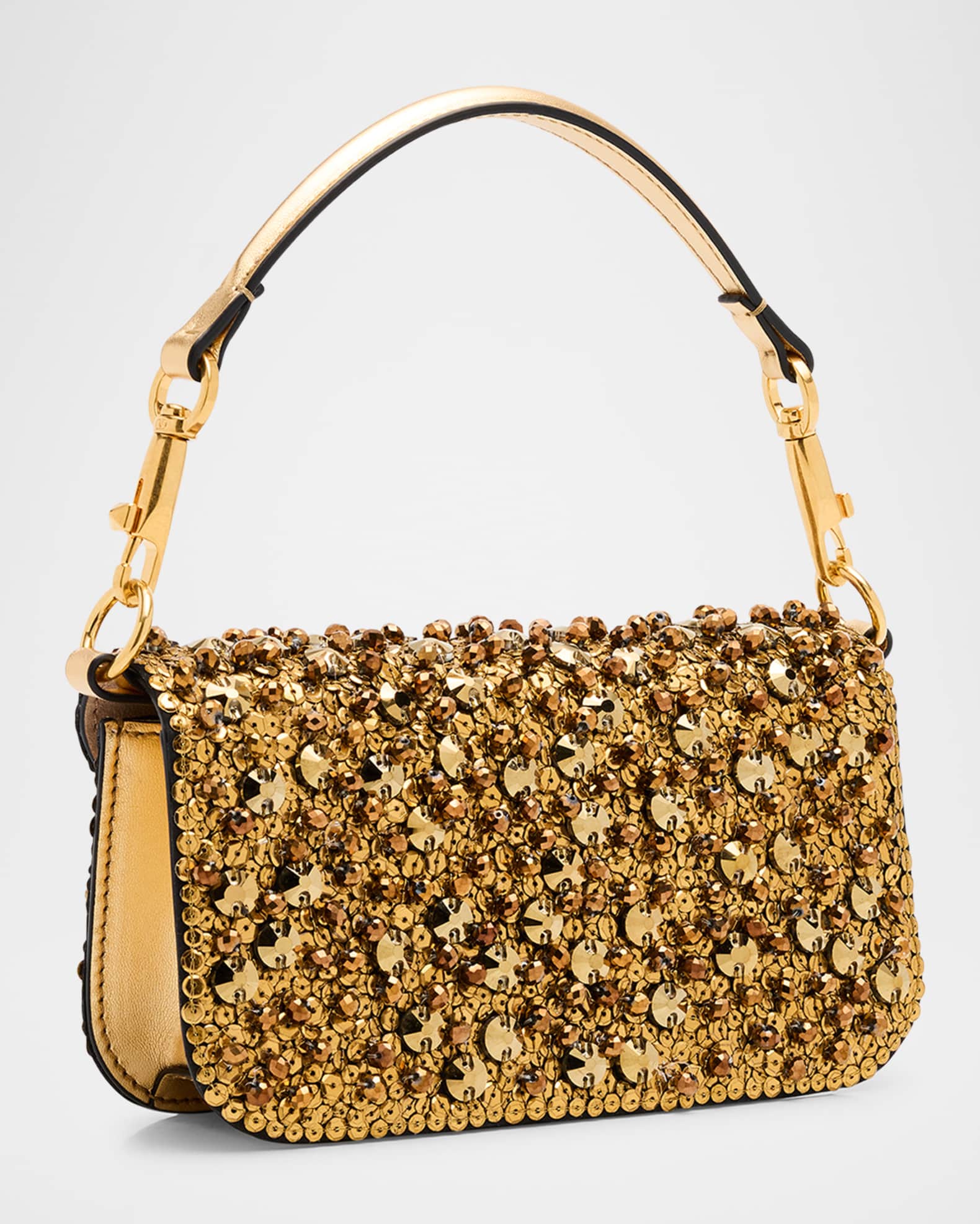 VLOGO Small Sequined Shoulder Bag