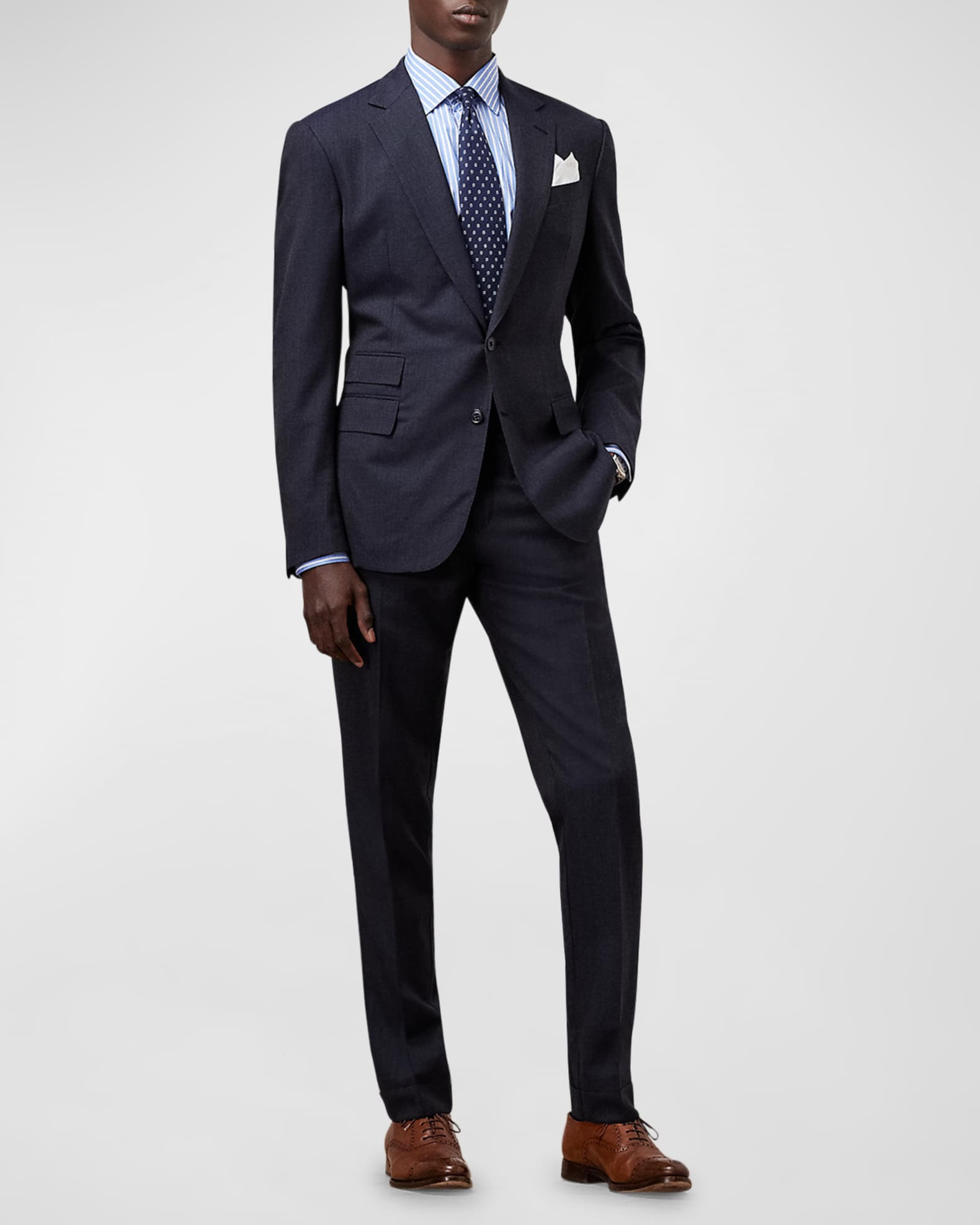 Ralph Lauren Purple Label Men's Kent Hand-Tailored Nailhead