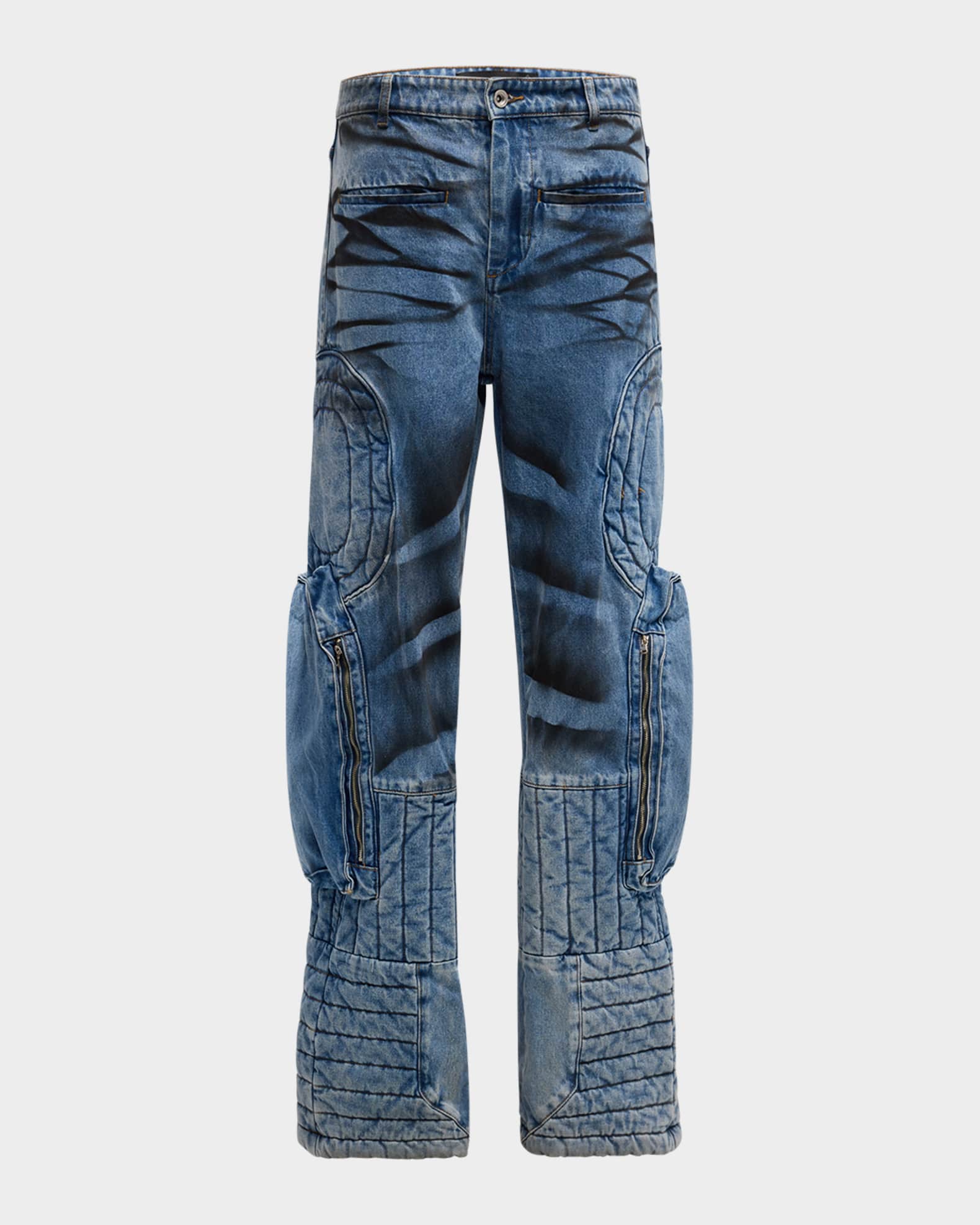 Men's Raised Window Stacked Cargo Pants 0