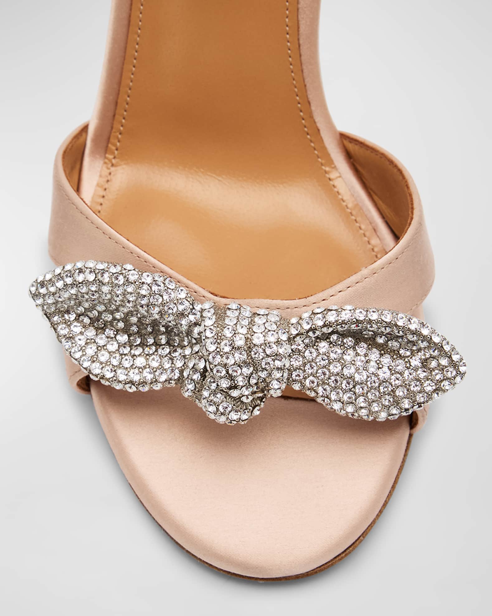 Bow-Decorated Slingback Sandals