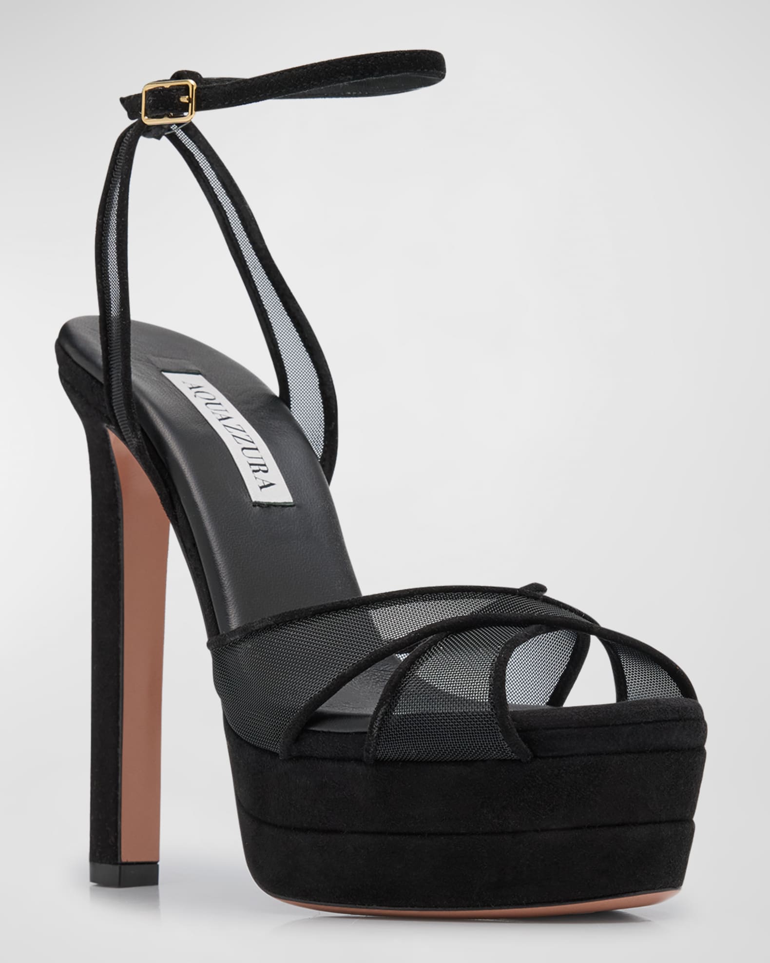 Divine Mesh Crisscross Platform Sandals