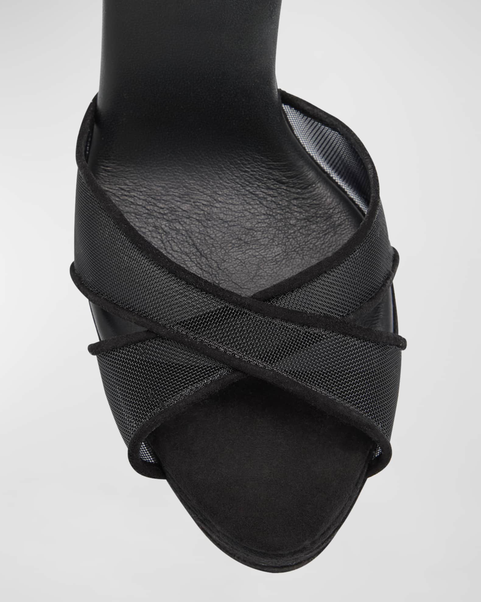 Tequila Black Embellished Leather Sandal