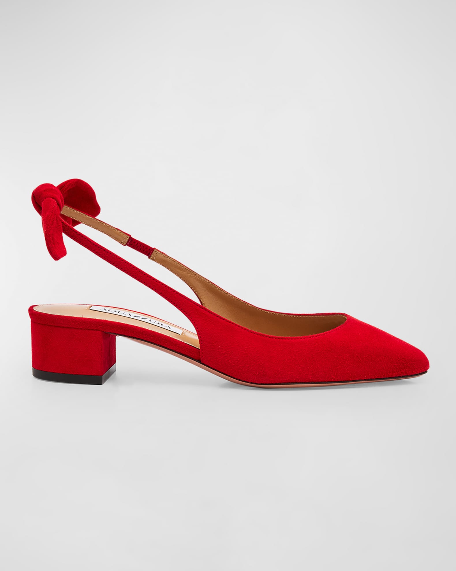 Suede ballerina high pumps clearance