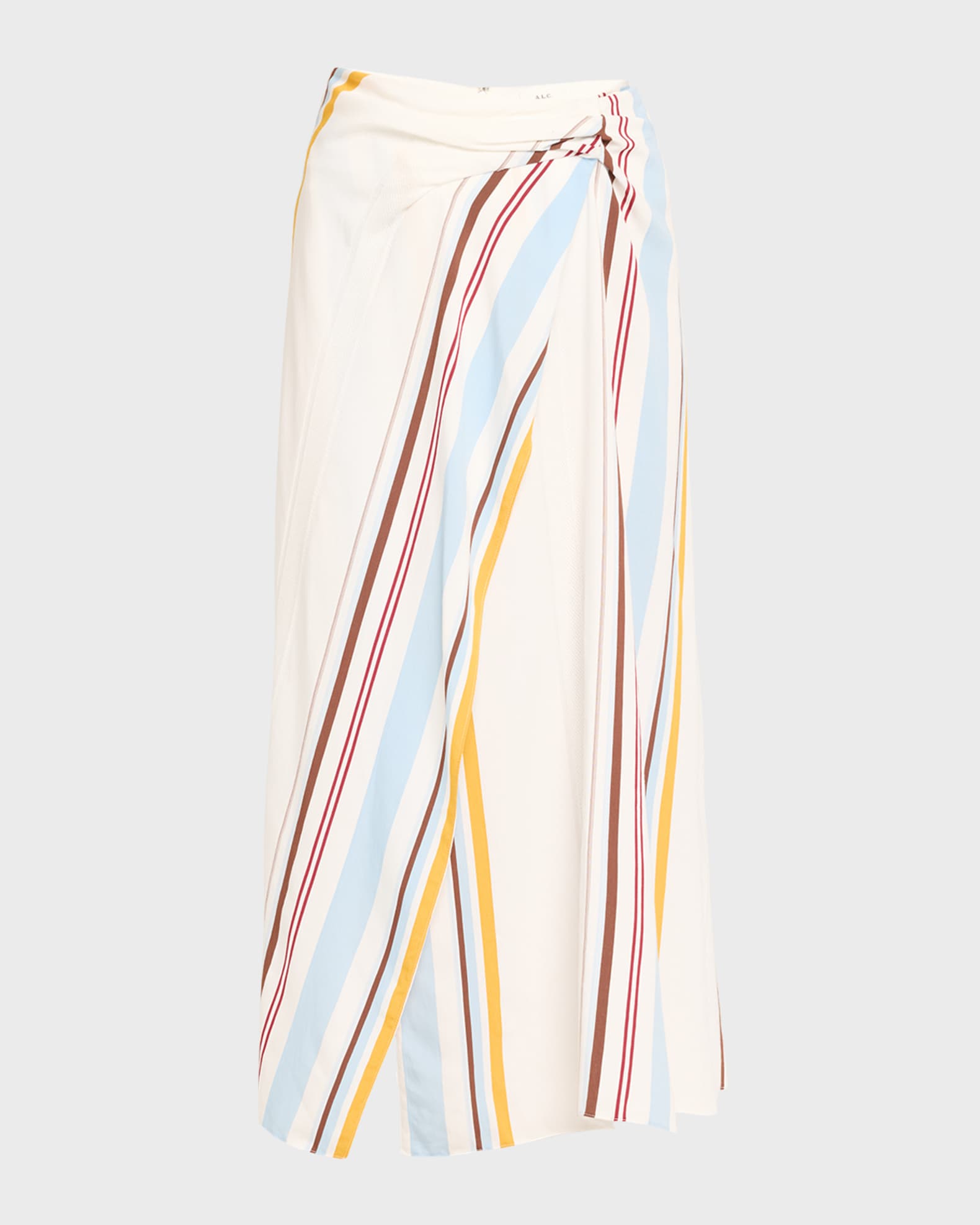 Clara Stripe Wrap Skirt 0
