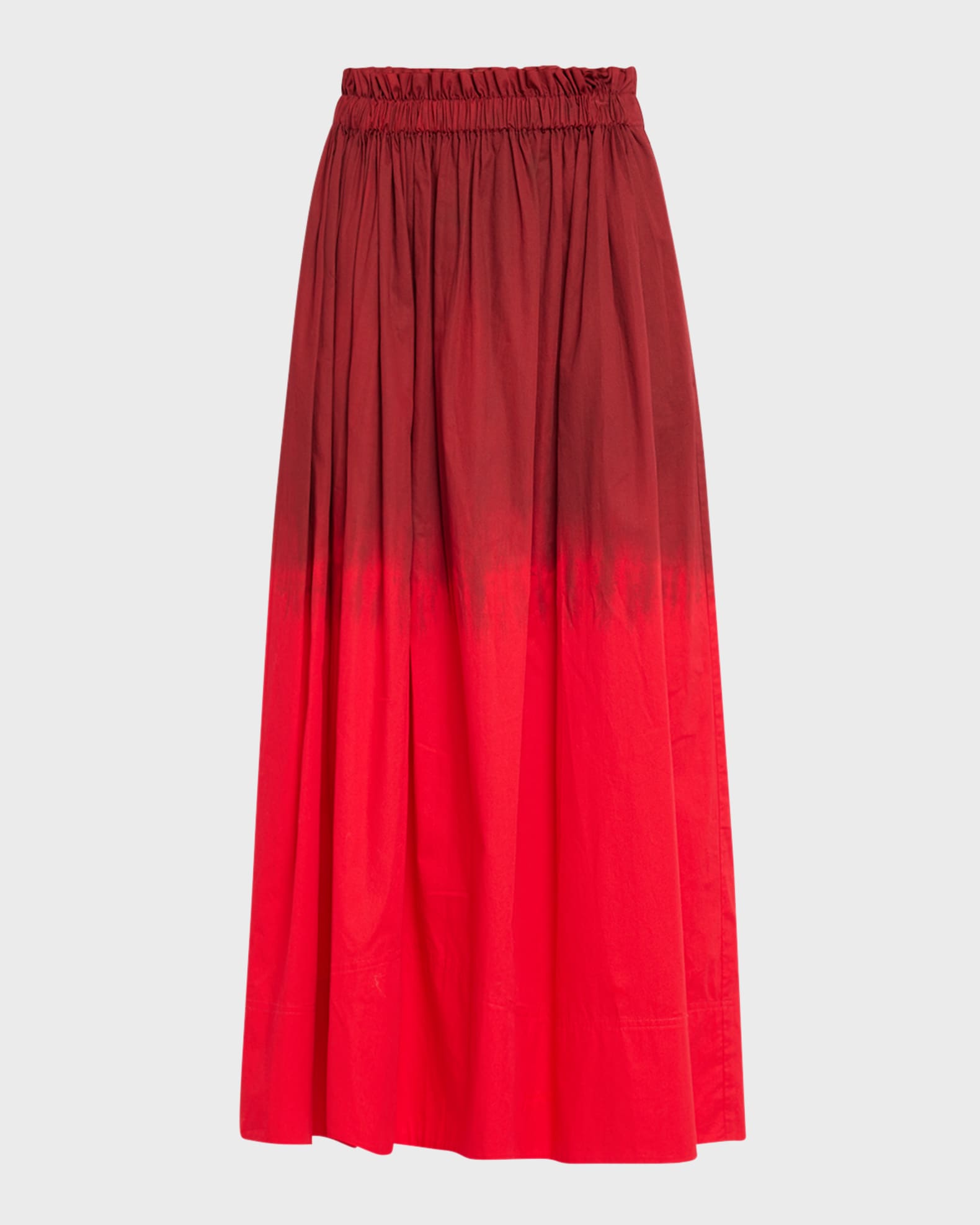Red pleated skirt 8x10 2025