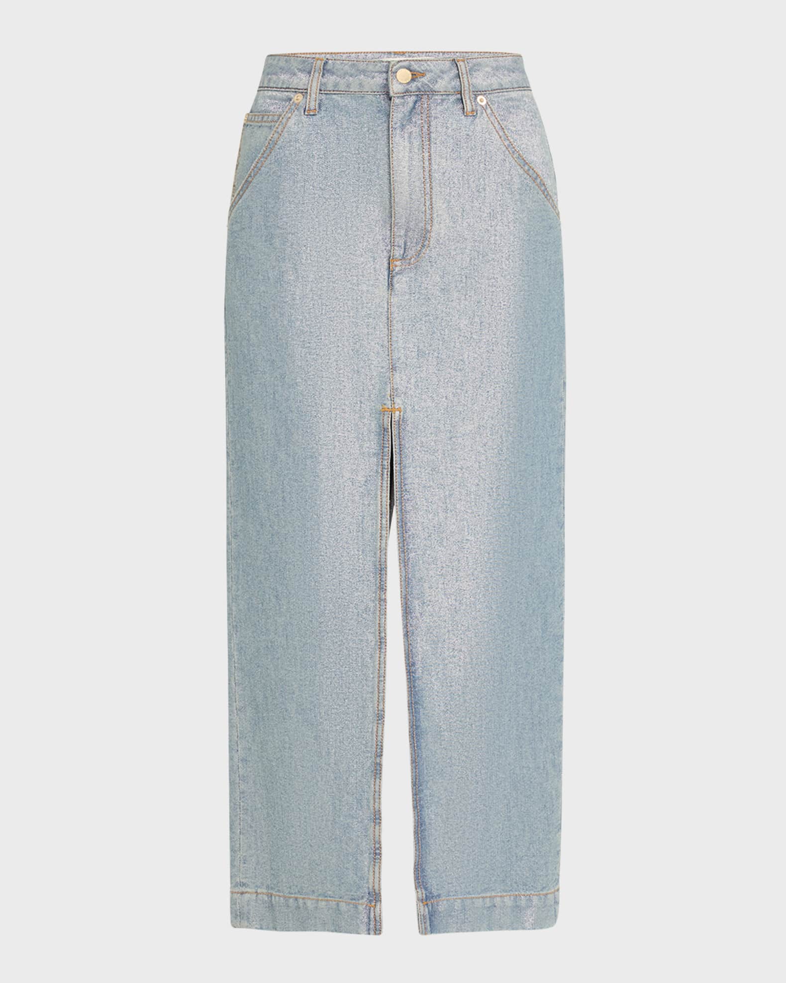 DARKPARK Erika Metallic Denim Skirt