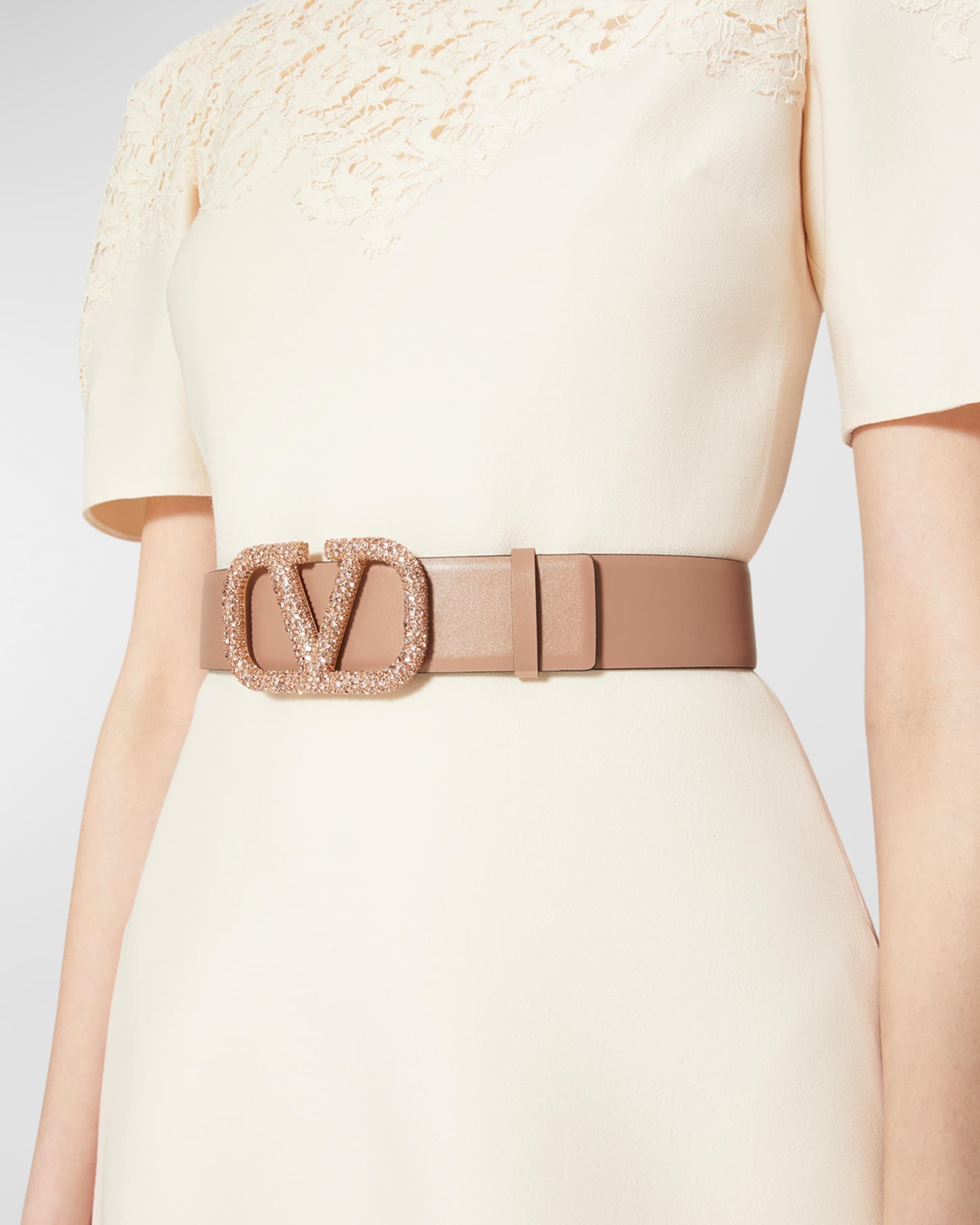 Valentino Garavani V-Logo Signature Reversible Crystal