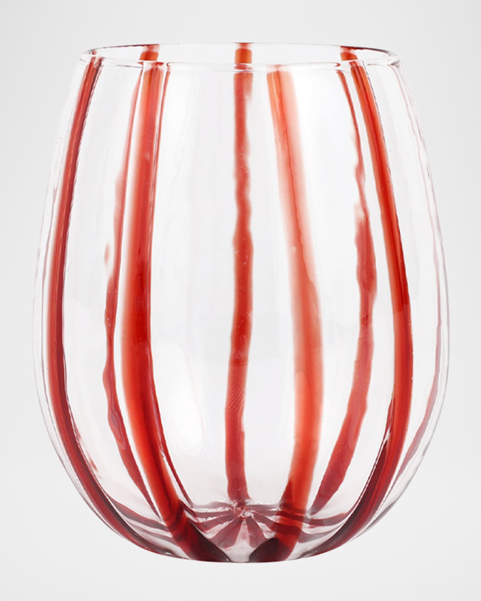 Nuovo Stripe Stemless Wine Glass 0