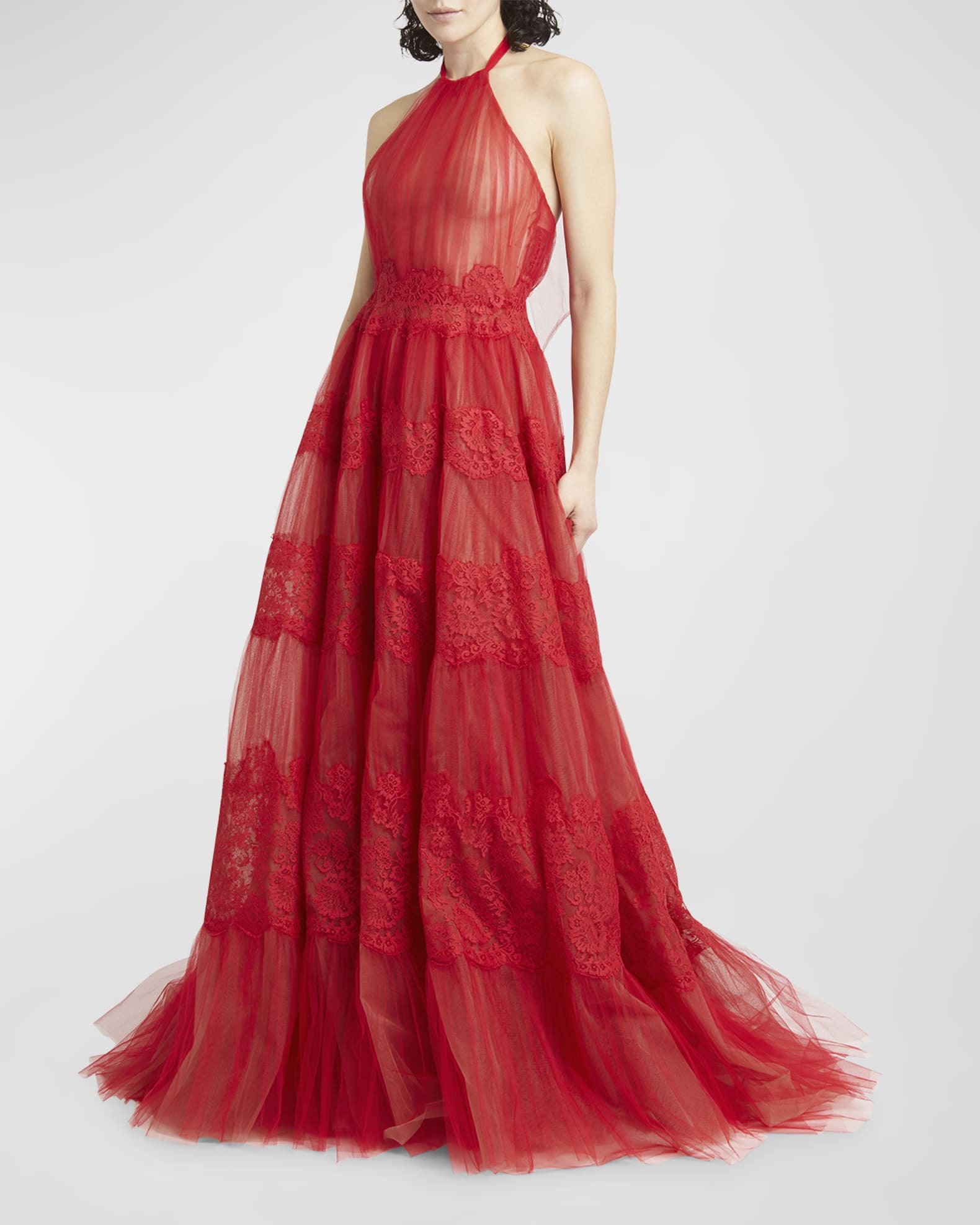 Tulle Dress Red Valentino Lace Dress Valentino Garavani Sheer