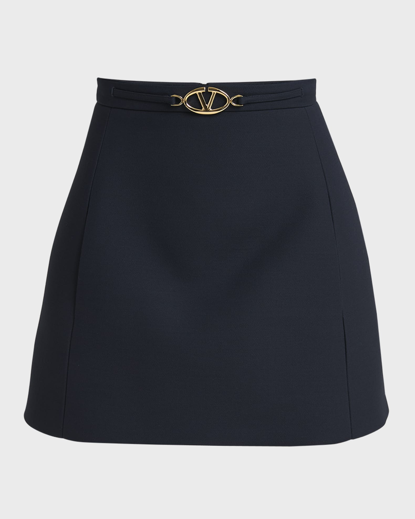 Balmain crepe virgin wool mini skirt - Black