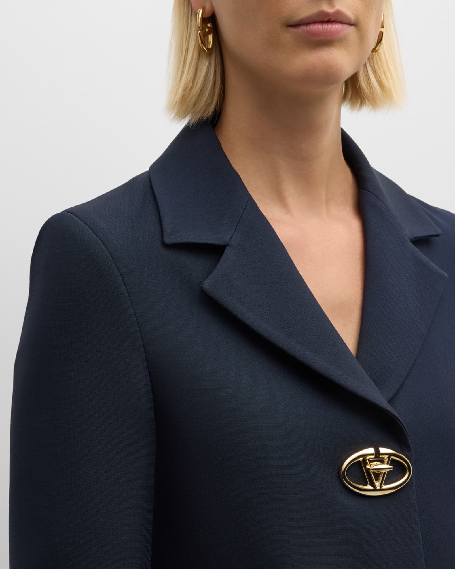 Valentino Garavani crepe jacket Blazer and Suits