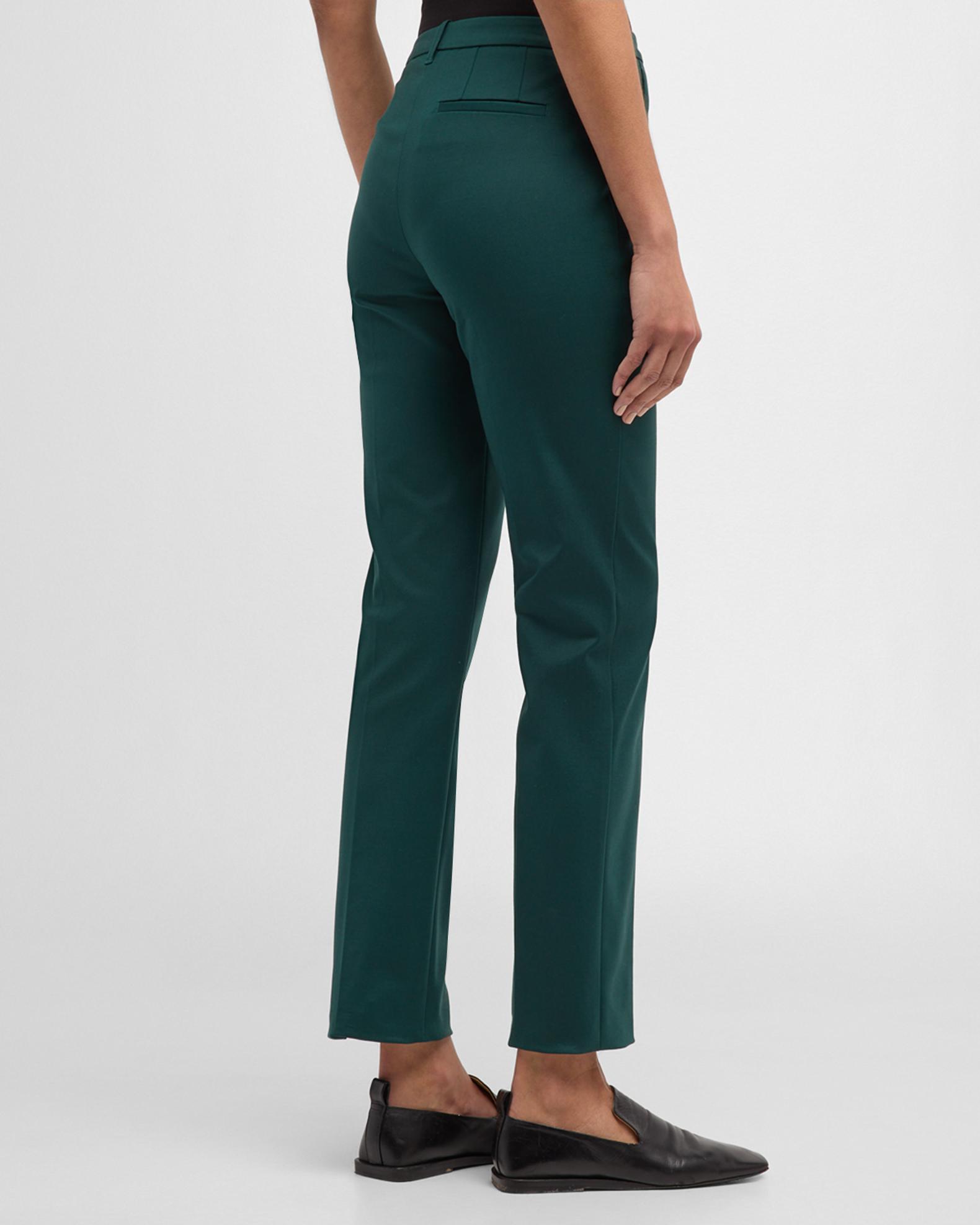 Emporio Armani Straight-Leg Couture Cotton Trousers | Neiman Marcus